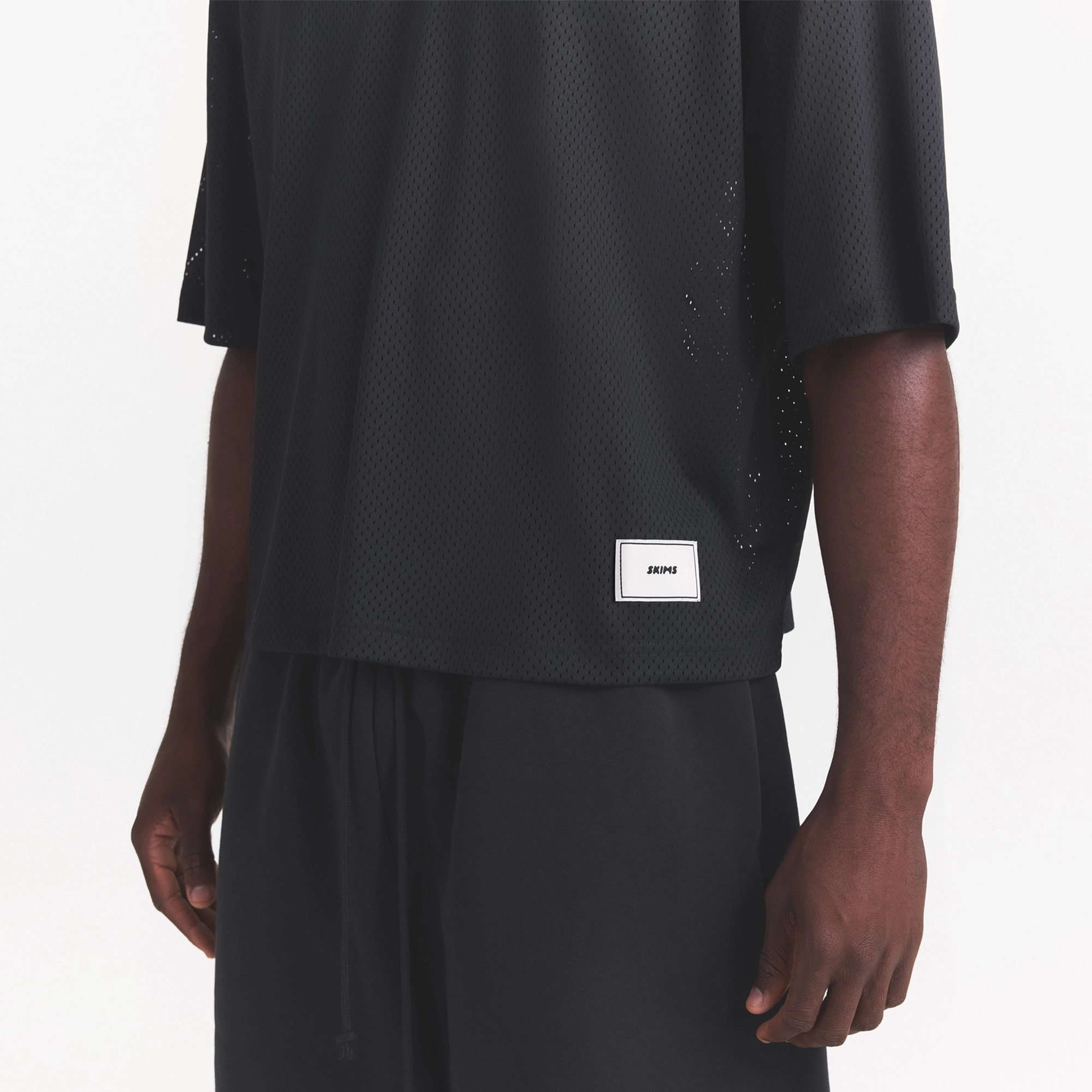 MESH APPAREL MENS CROPPED JERSEY | ONYX - Image 4
