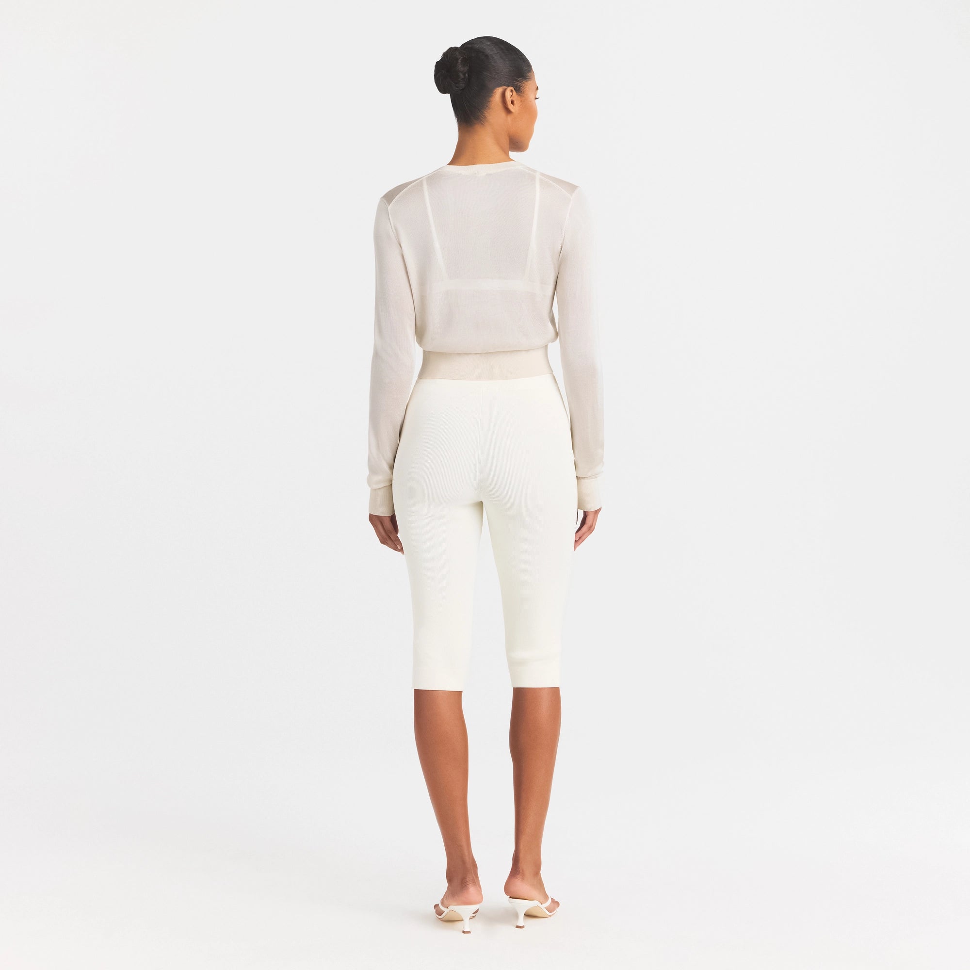 SLINKY KNIT CARDIGAN | BUFF - Image 5