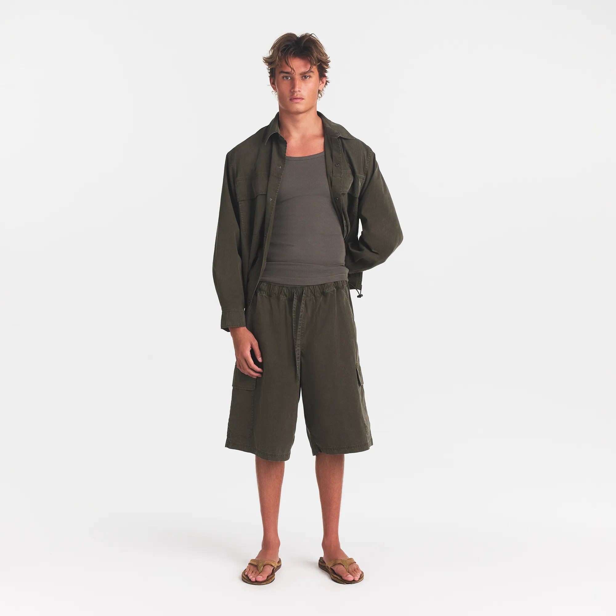 WOVEN MENS RELAXED SHIRT | JUNGLE - Image 3