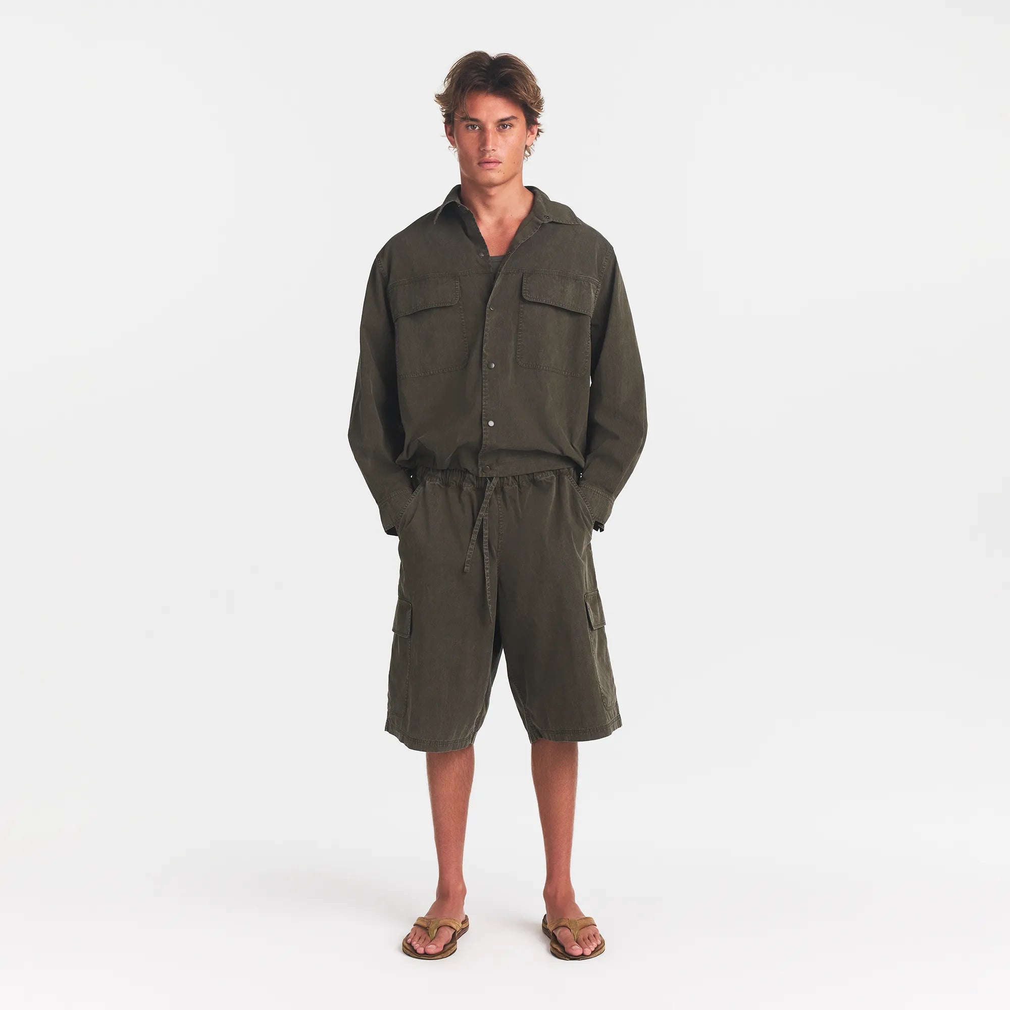 WOVEN MENS RELAXED SHIRT | JUNGLE - Image 2