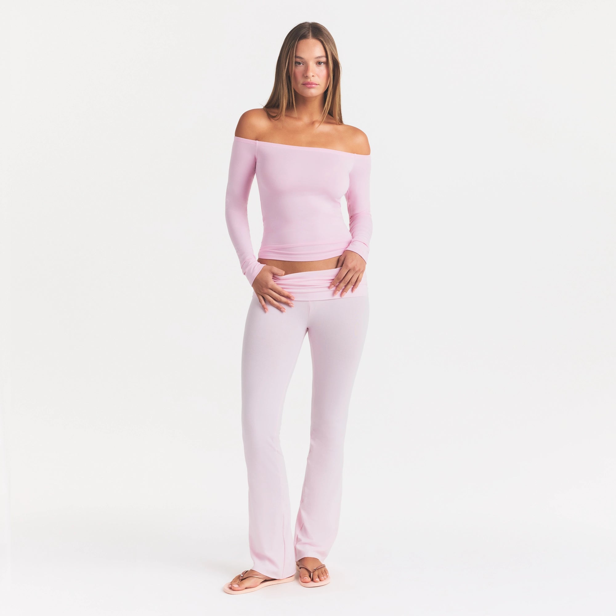 SMOOTH LAYERS OFF THE SHOULDER TOP | PEONY - Image 2