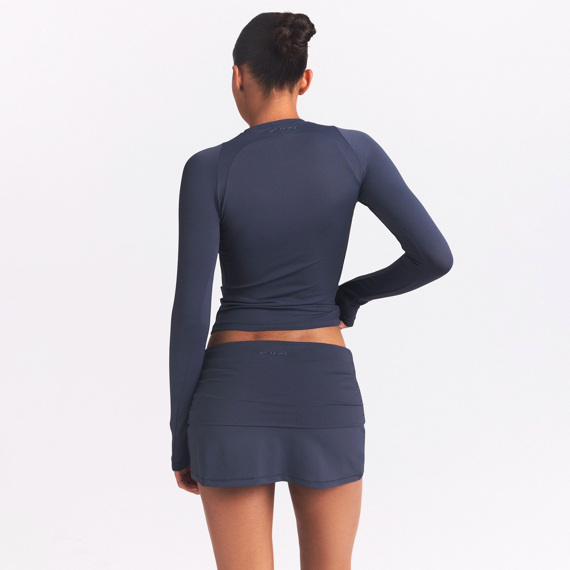 NikeSKIMS AIRY LONG SLEEVE CREW NECK TOP | DEEP ROYAL - Image 5