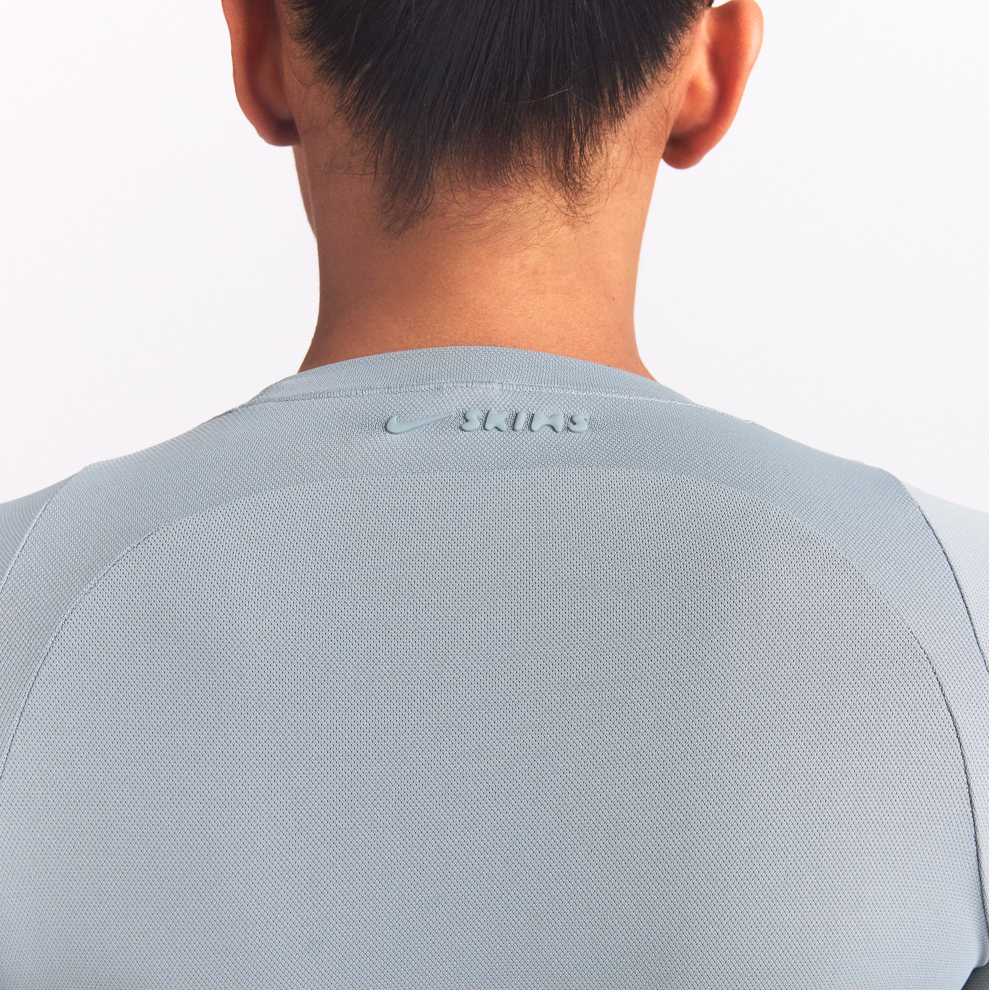 NikeSKIMS AIRY LONG SLEEVE CREW NECK TOP | WASHED PACIFIC - Image 4