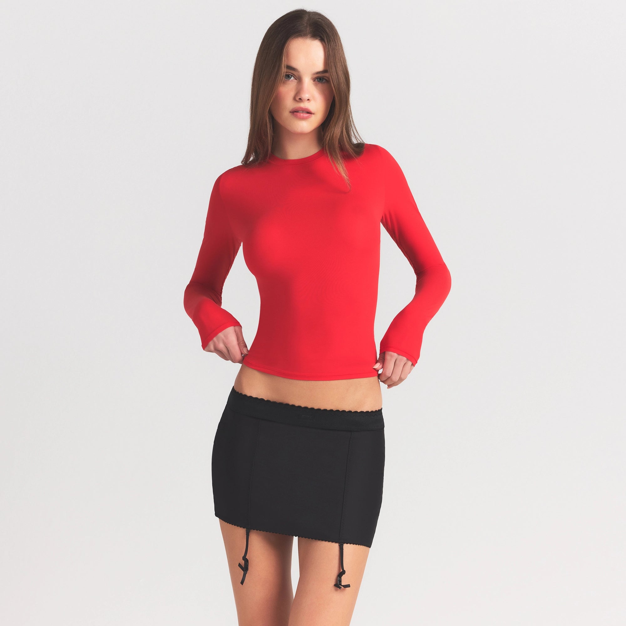 FITS EVERYBODY LONG SLEEVE T-SHIRT | CHERRY - Image 4