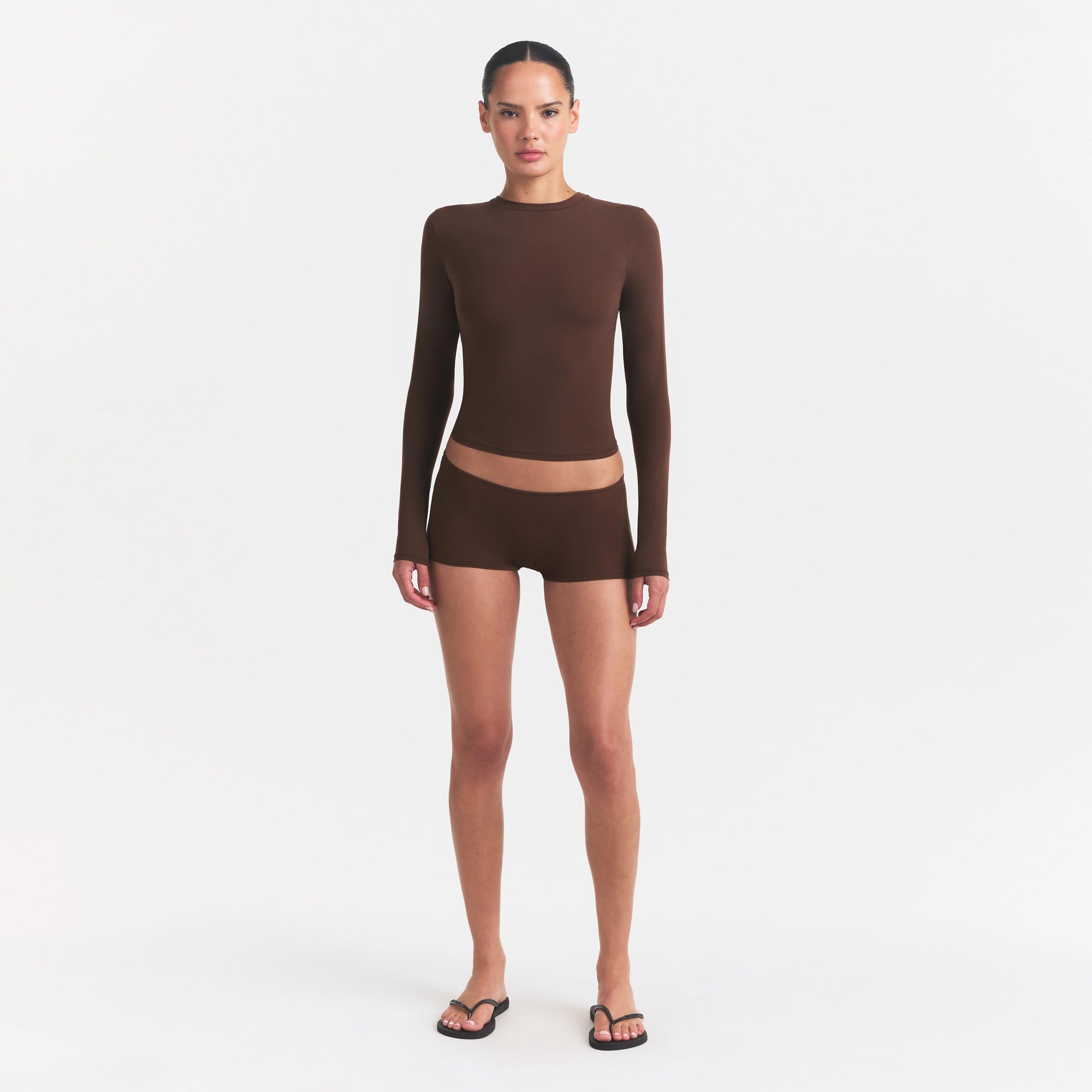 FITS EVERYBODY LONG SLEEVE T-SHIRT | COCOA - Image 4