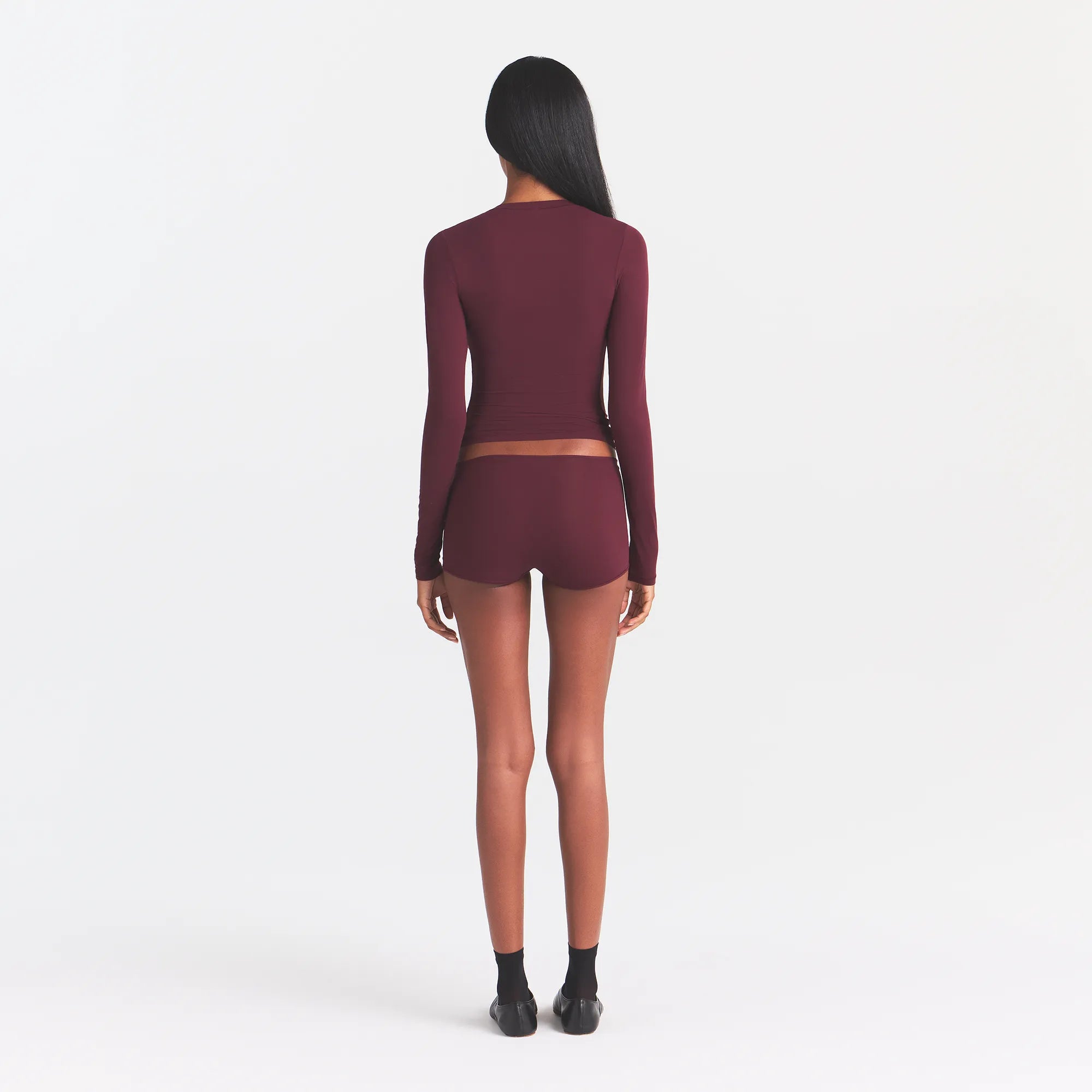 FITS EVERYBODY LONG SLEEVE T-SHIRT | CURRANT - Image 4