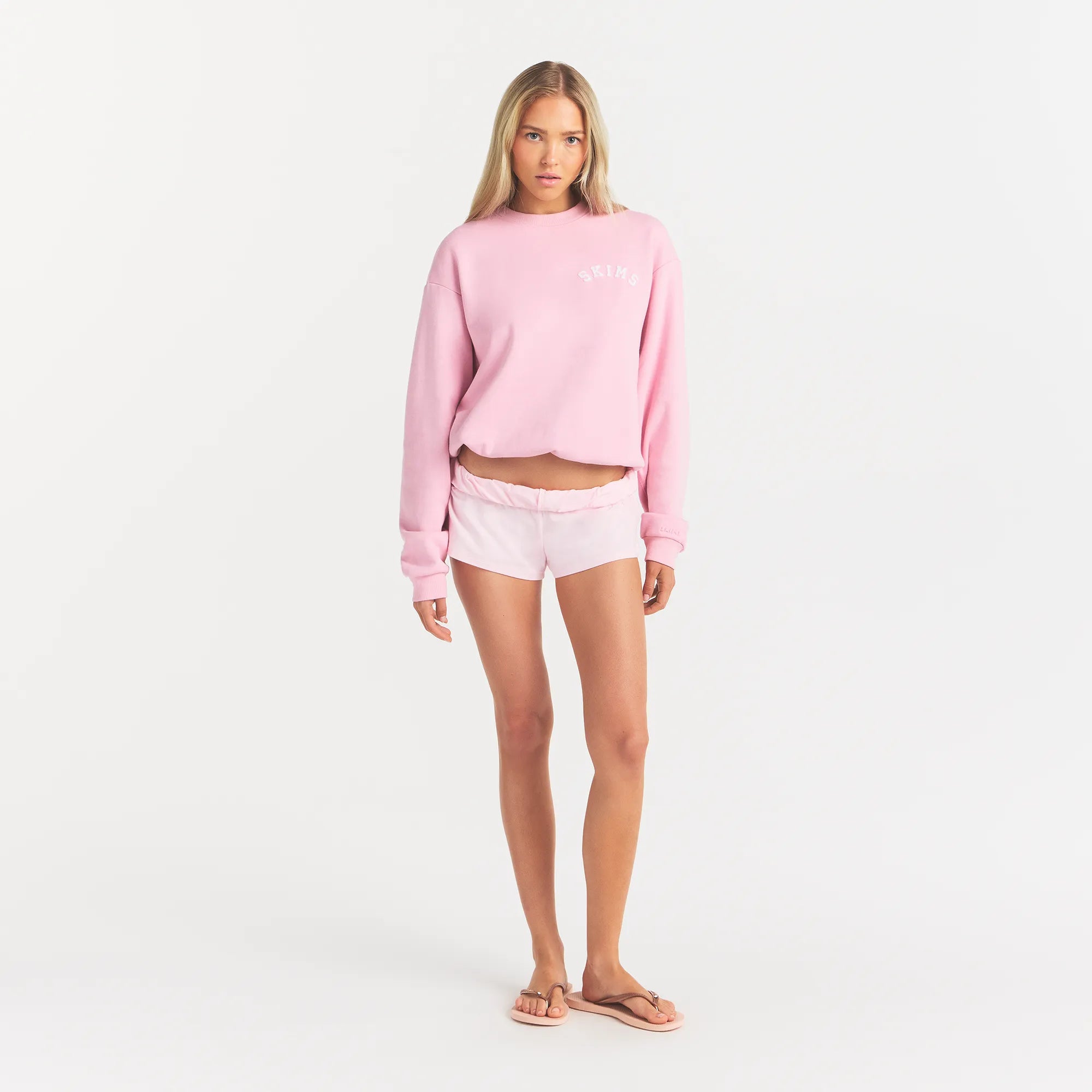 COTTON FLEECE LOGO CLASSIC CREWNECK | HALITE WITH SNOW LOGO - Image 2