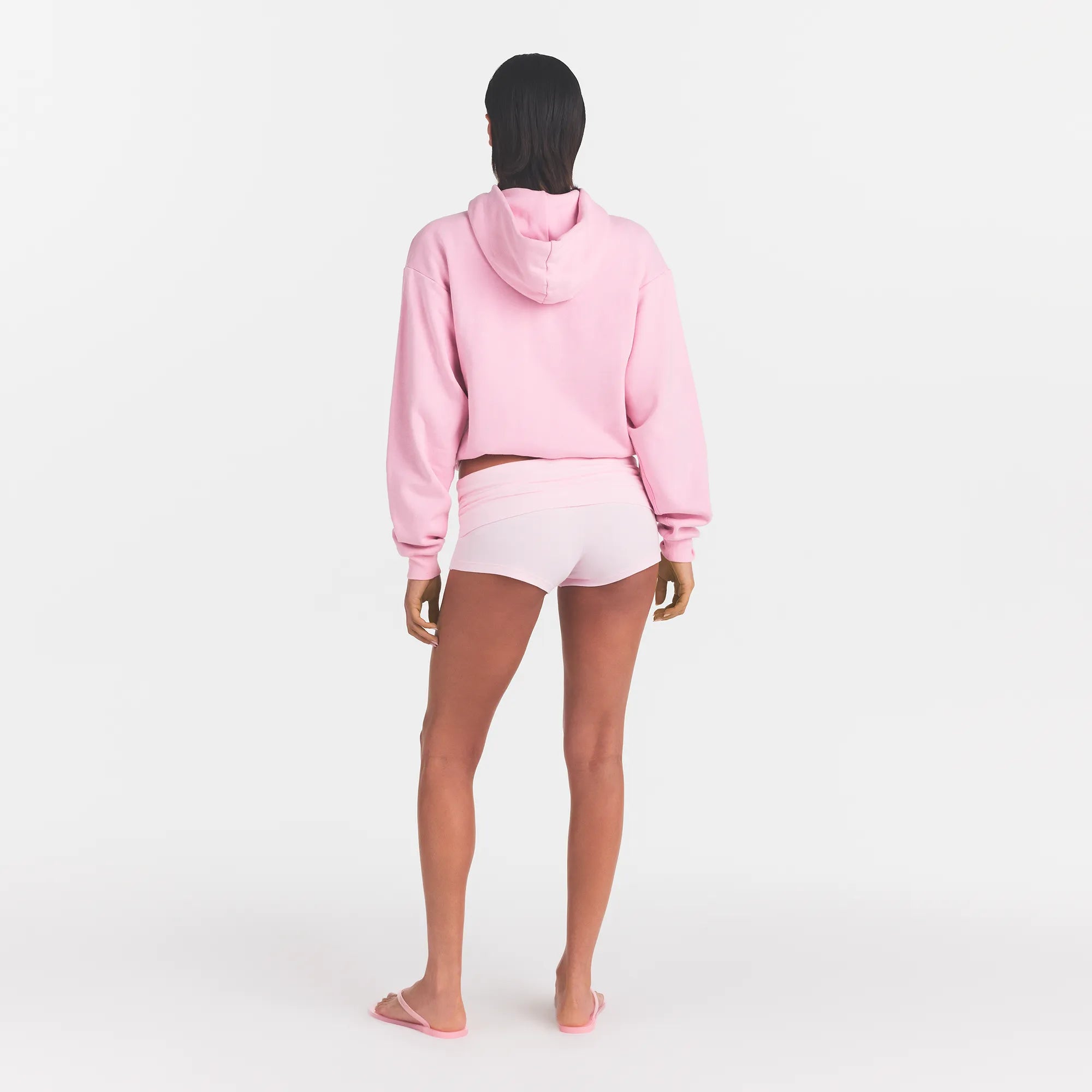 COTTON FLEECE LOGO CLASSIC HOODIE | HALITE WITH SNOW LOGO - Image 5