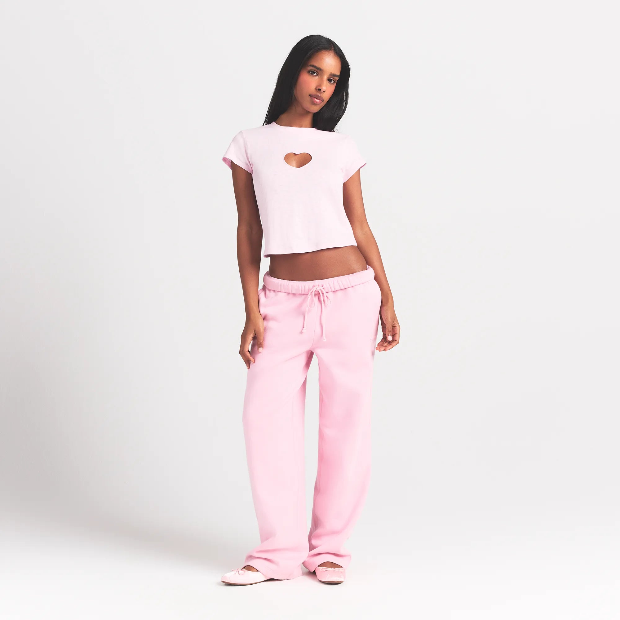 WORN IN JERSEY HEART BABY TEE | BABY PINK - Image 2
