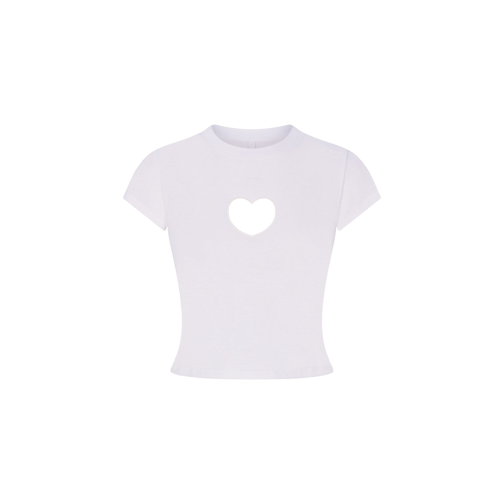 WORN IN JERSEY HEART BABY TEE | SNOW