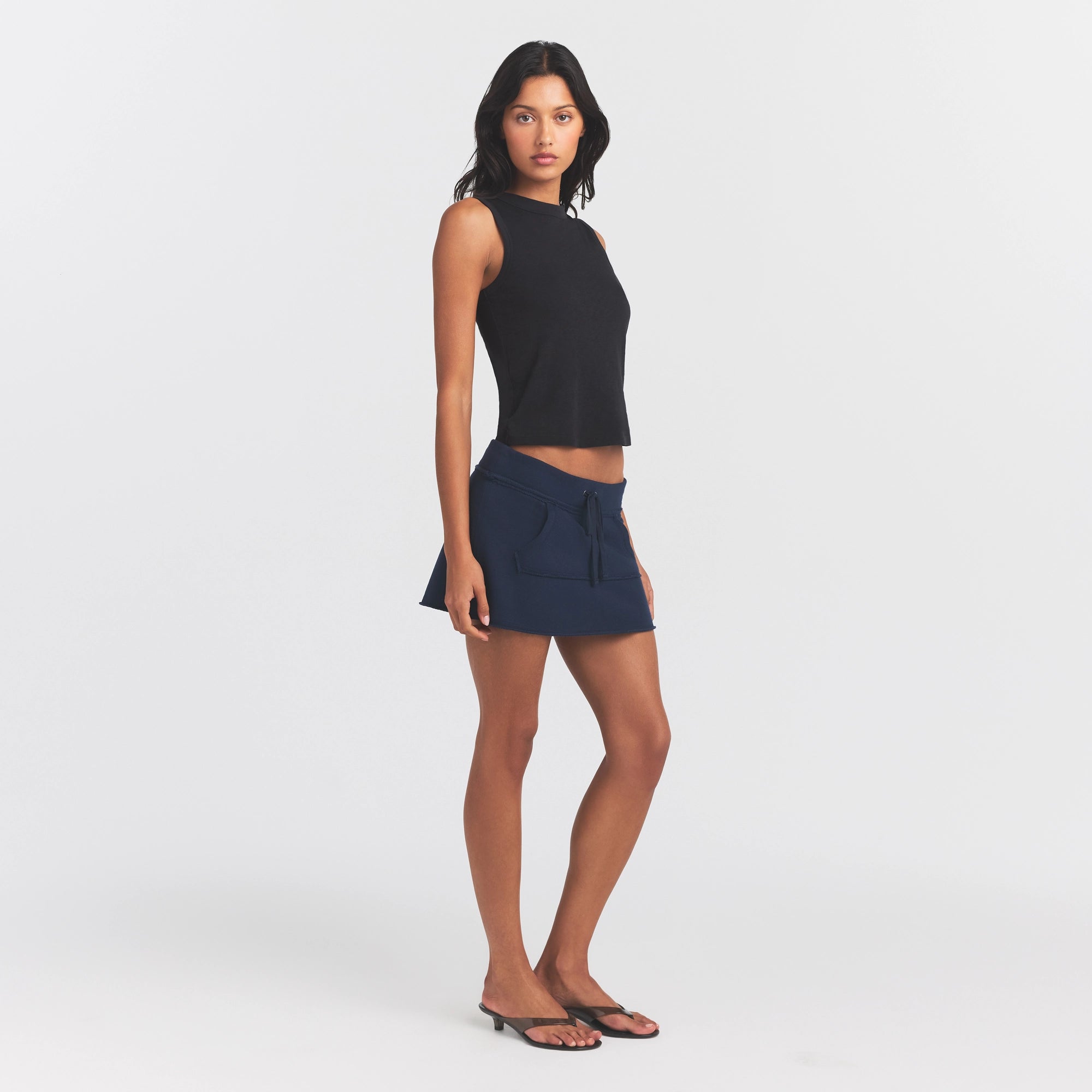 WORN IN JERSEY HIGH CREW TANK | WASHED ONYX - Image 2