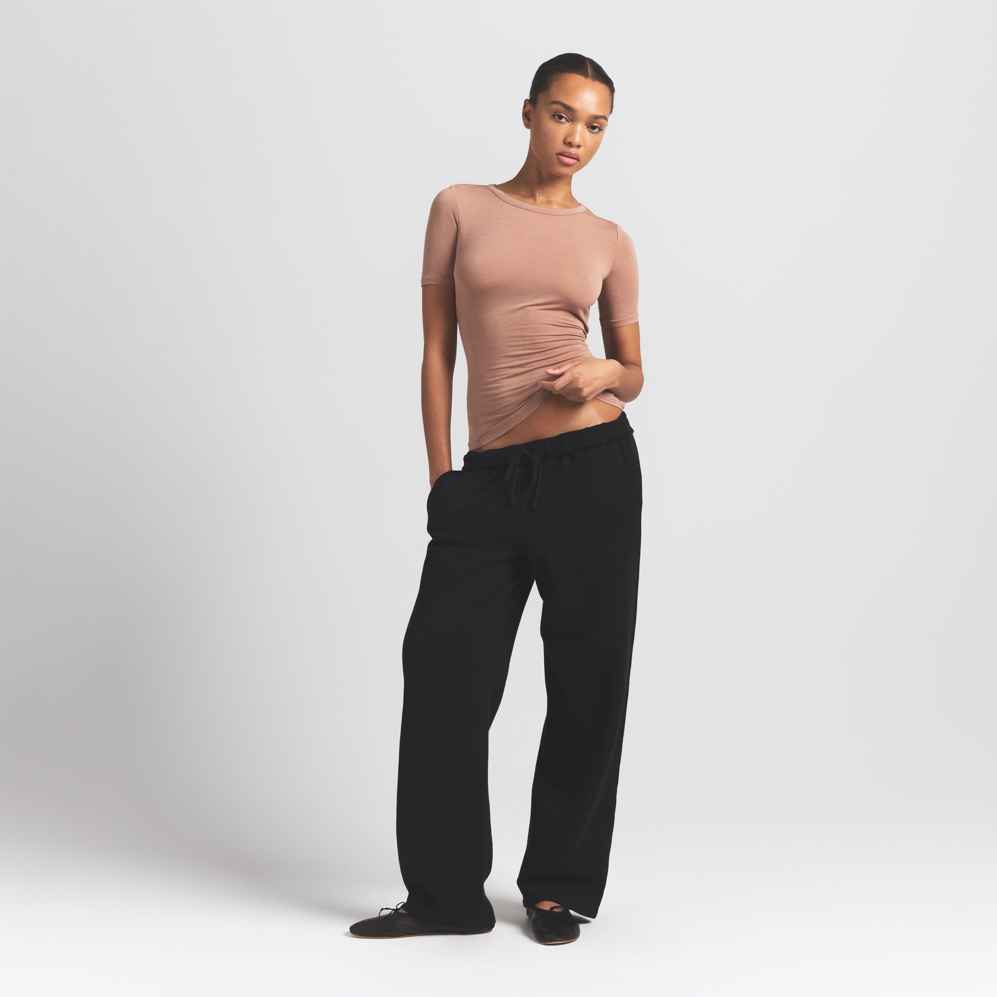 SHEER MODAL LONG T-SHIRT | SIENNA - Image 4