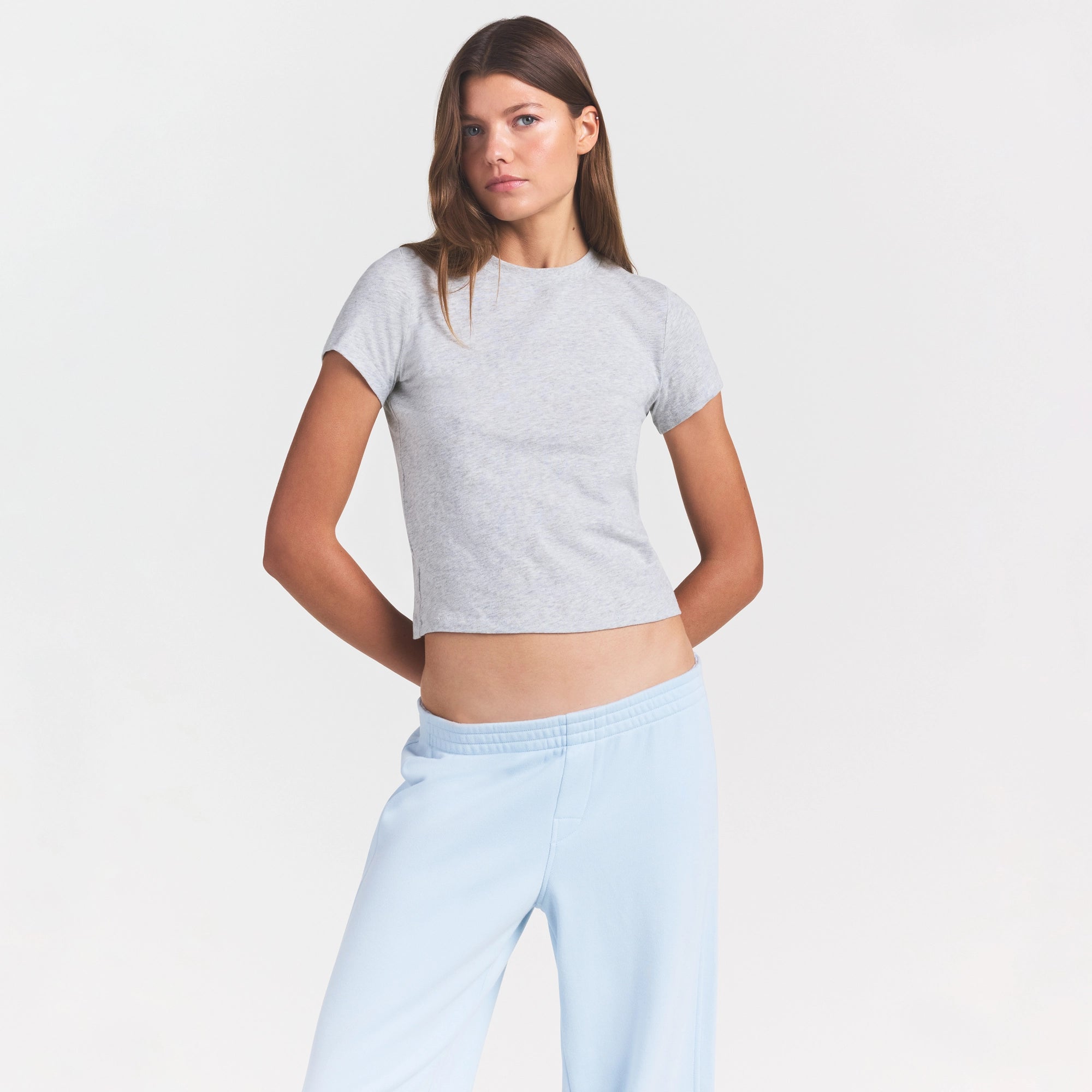 WORN IN JERSEY T-SHIRT | LIGHT HEATHER GREY - Image 3