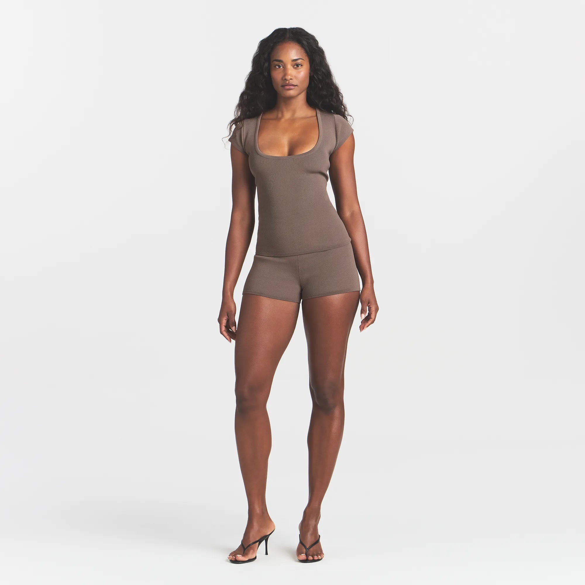 REFINED KNIT SCOOP NECK TOP | AMETHYST - Image 2