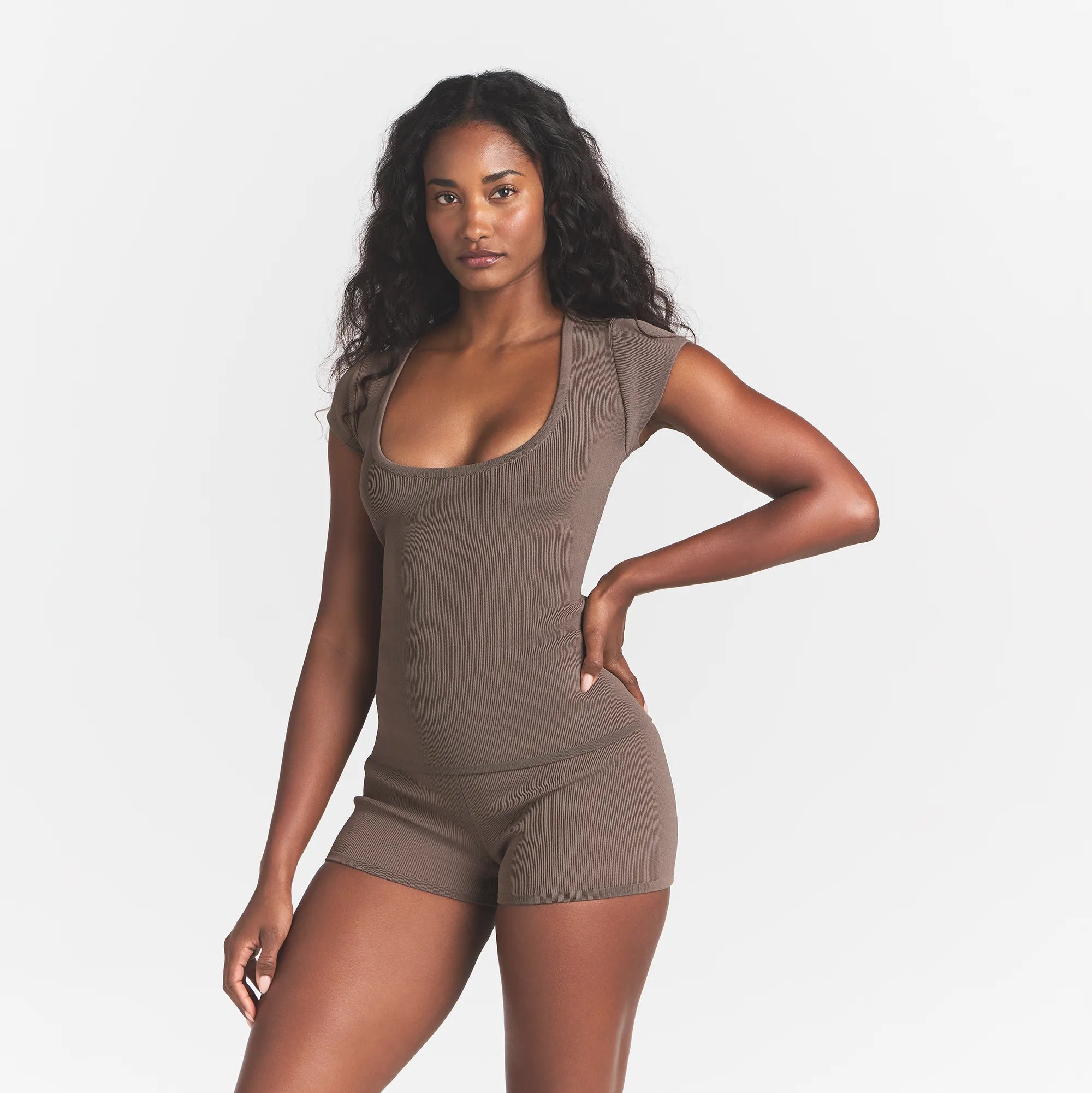 REFINED KNIT SCOOP NECK TOP | AMETHYST - Image 3