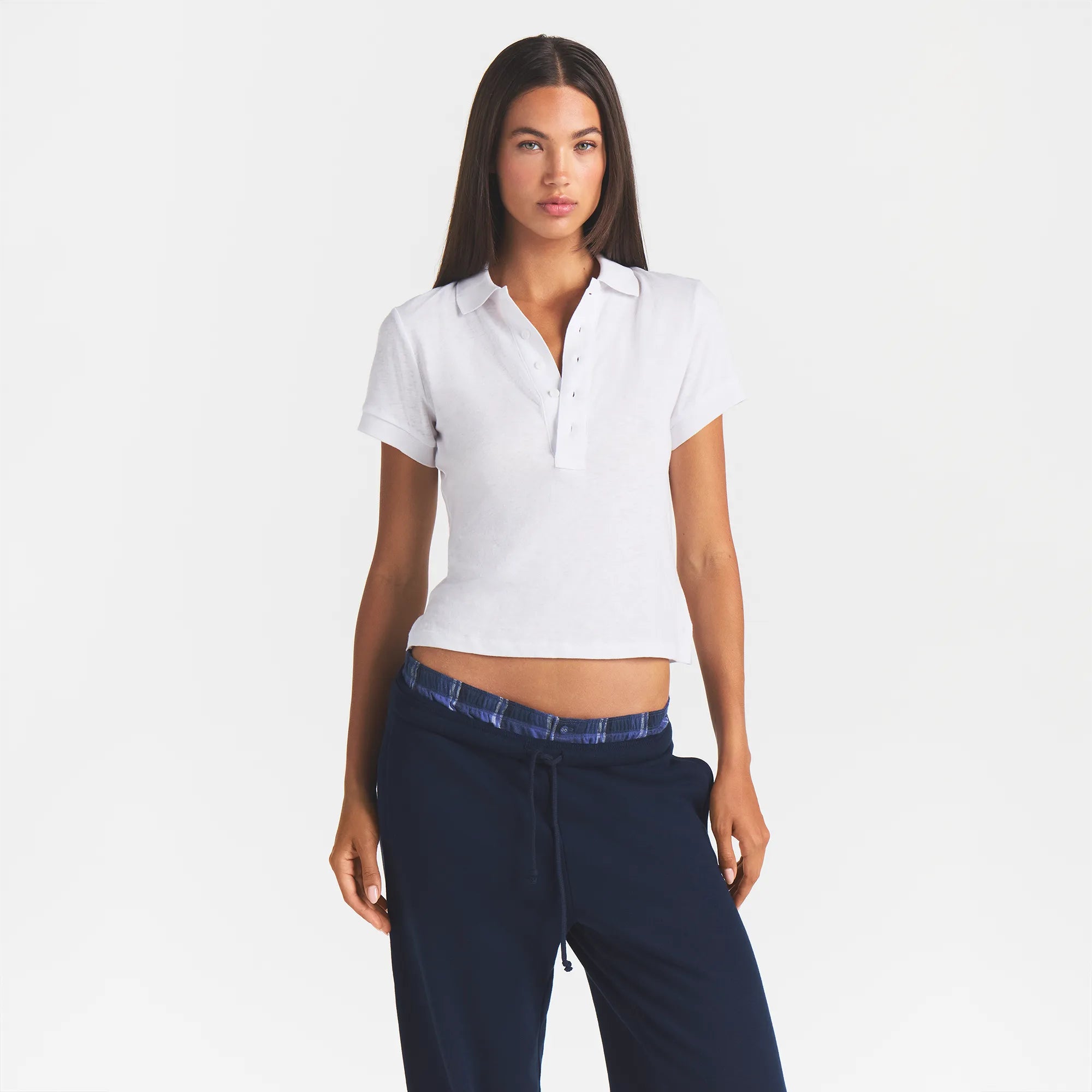WORN IN JERSEY POLO | SNOW - Image 2
