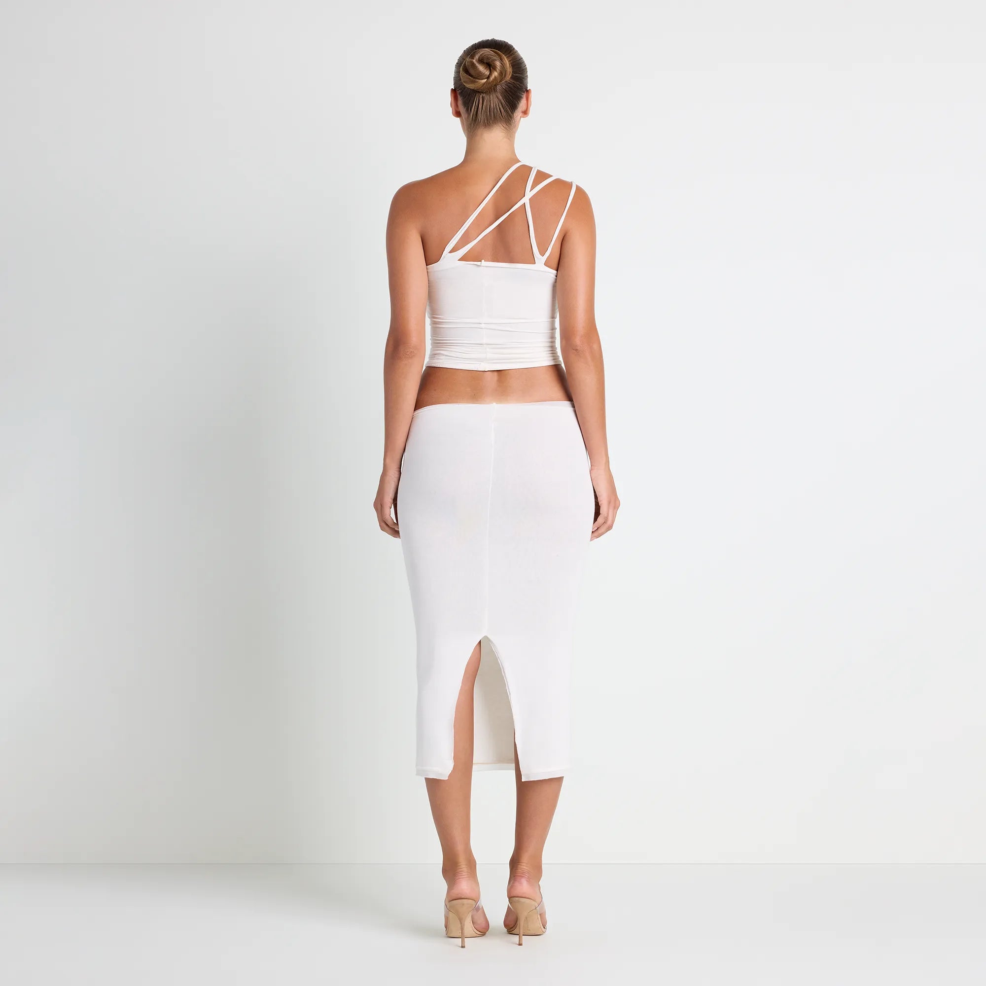 VETTESE X SKIMS SHEER MODAL TOP | ECRU - Image 5