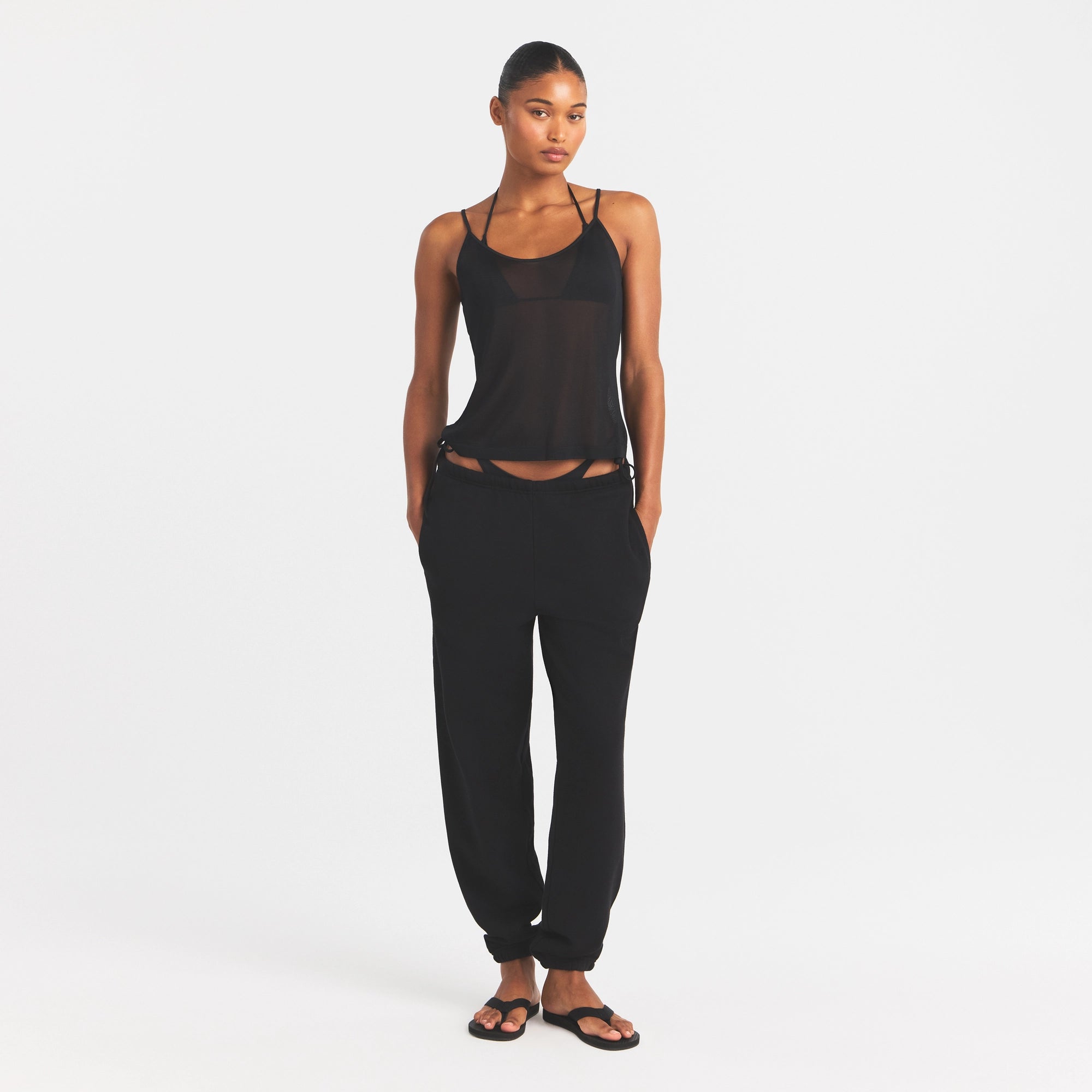 SLINKY KNIT CAMI | OBSIDIAN - Image 2