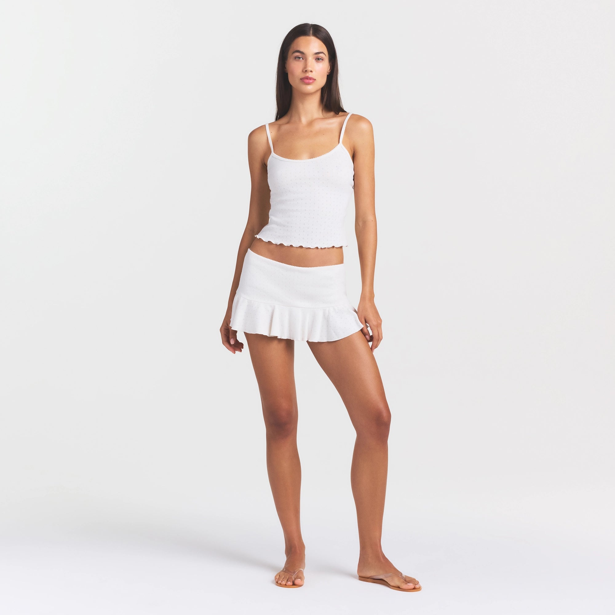 HEAVY POINTELLE CAMI | MARBLE - Image 2
