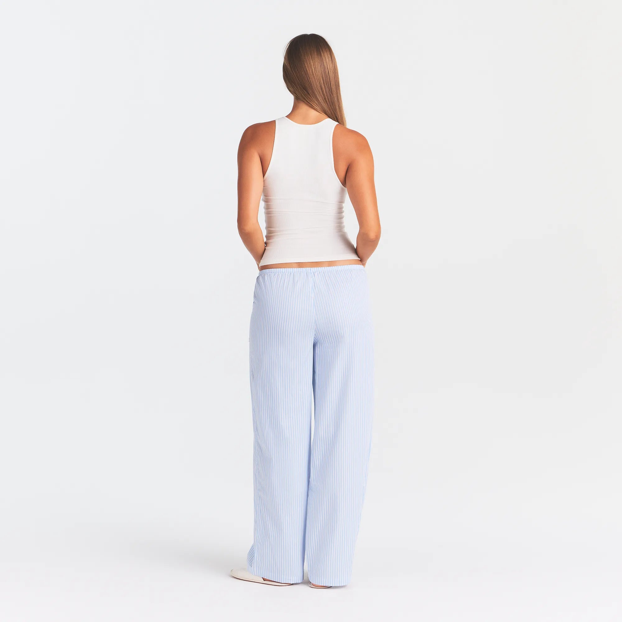 RIB SLEEP TANK | IVORY - Image 4