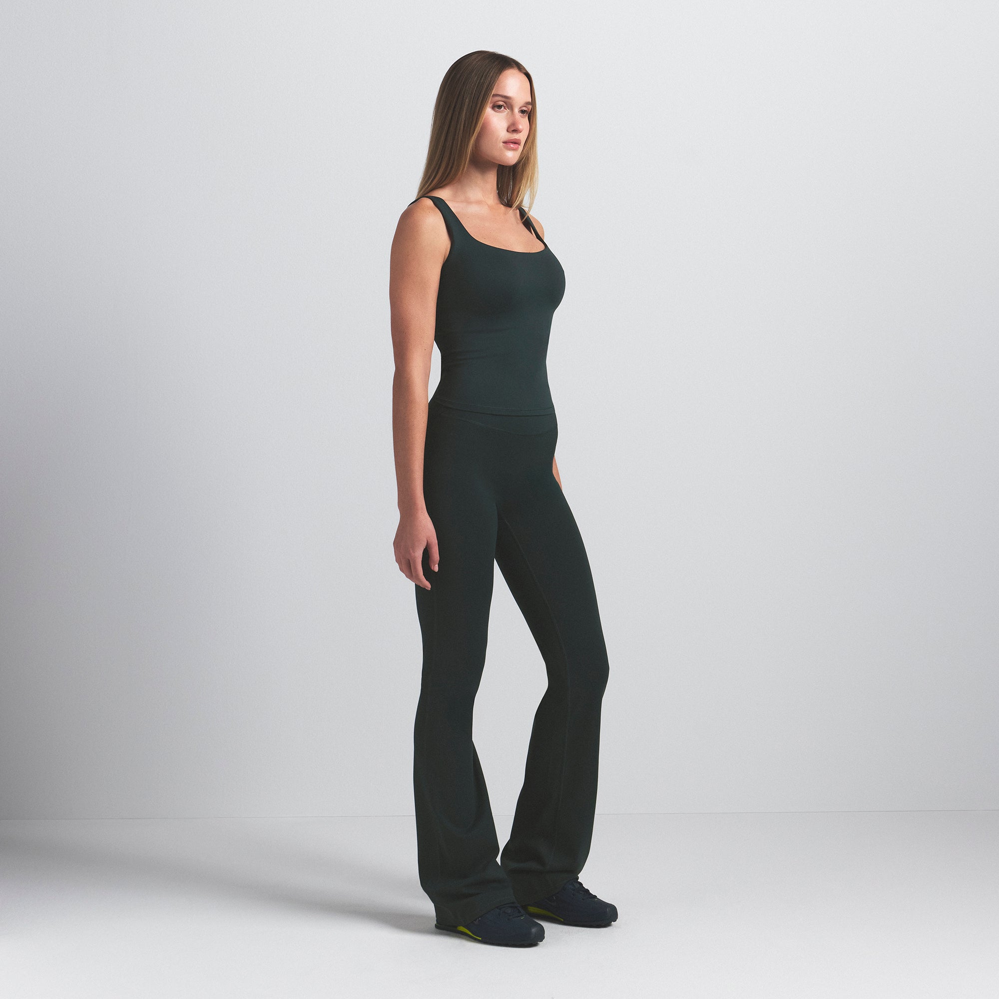 NikeSKIMS MATTE SQUARE NECK TANK | DARK TEAL - Image 5