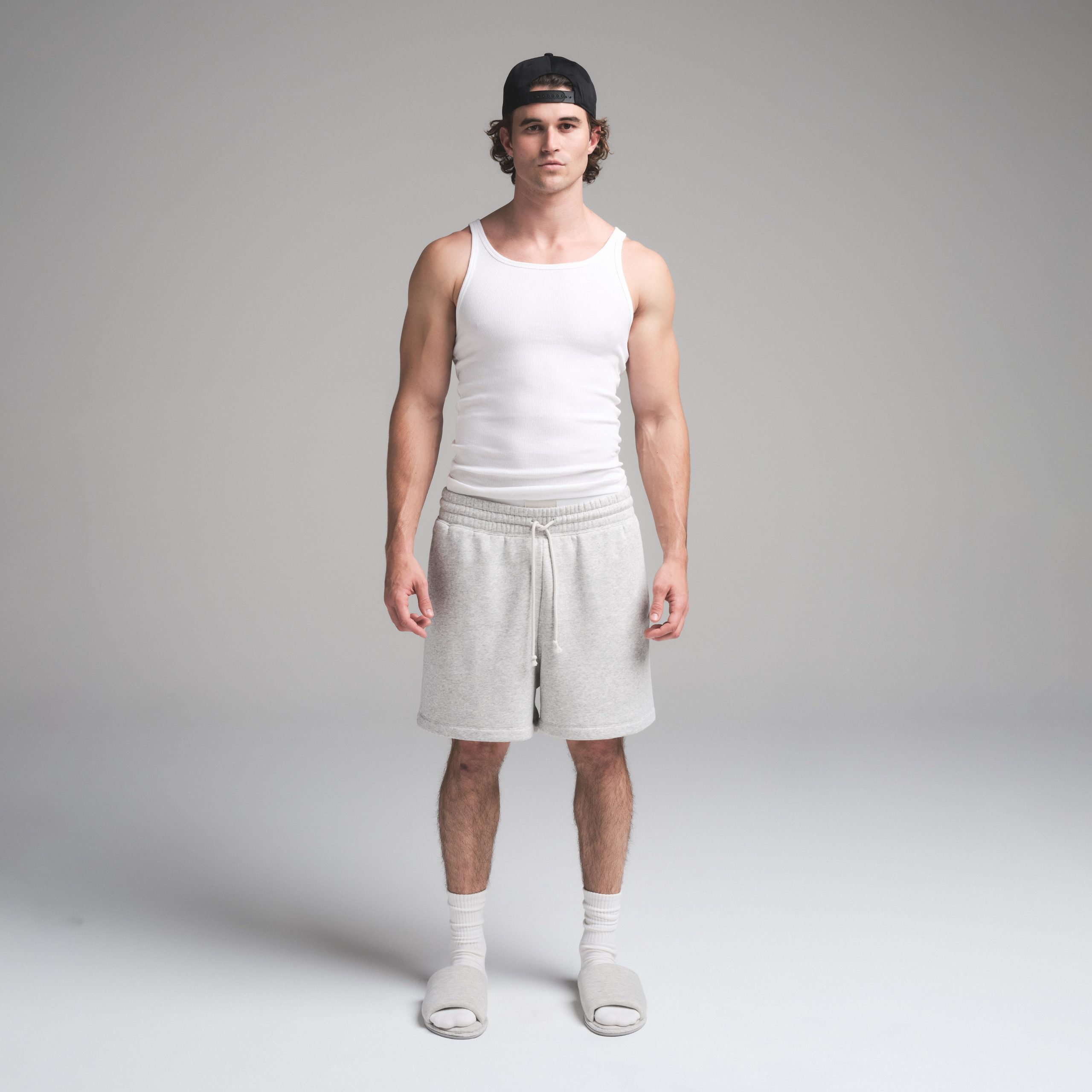 SKIMS COTTON MENS RIB TANK 3-PACK | CHALK - Image 2