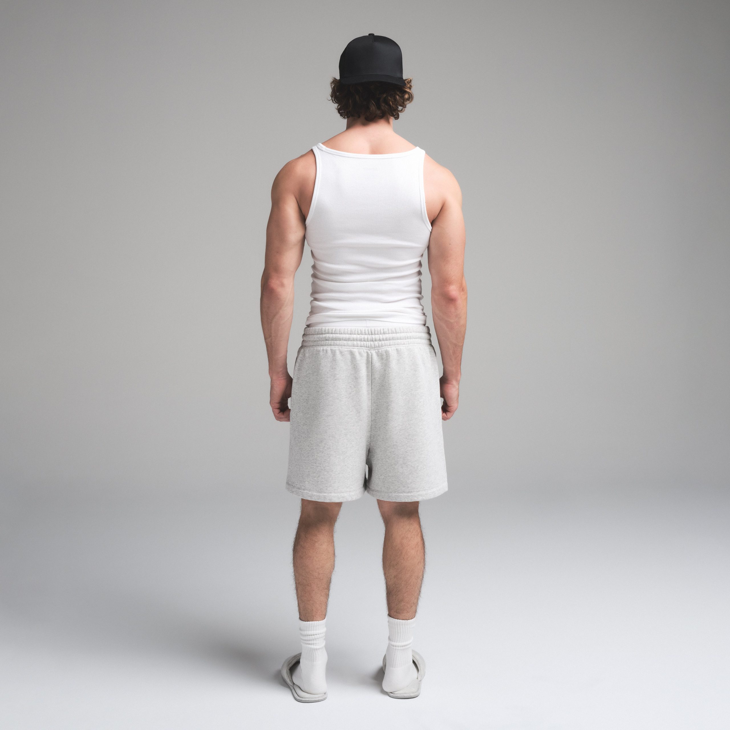 SKIMS COTTON MENS RIB TANK 3-PACK | CHALK - Image 5