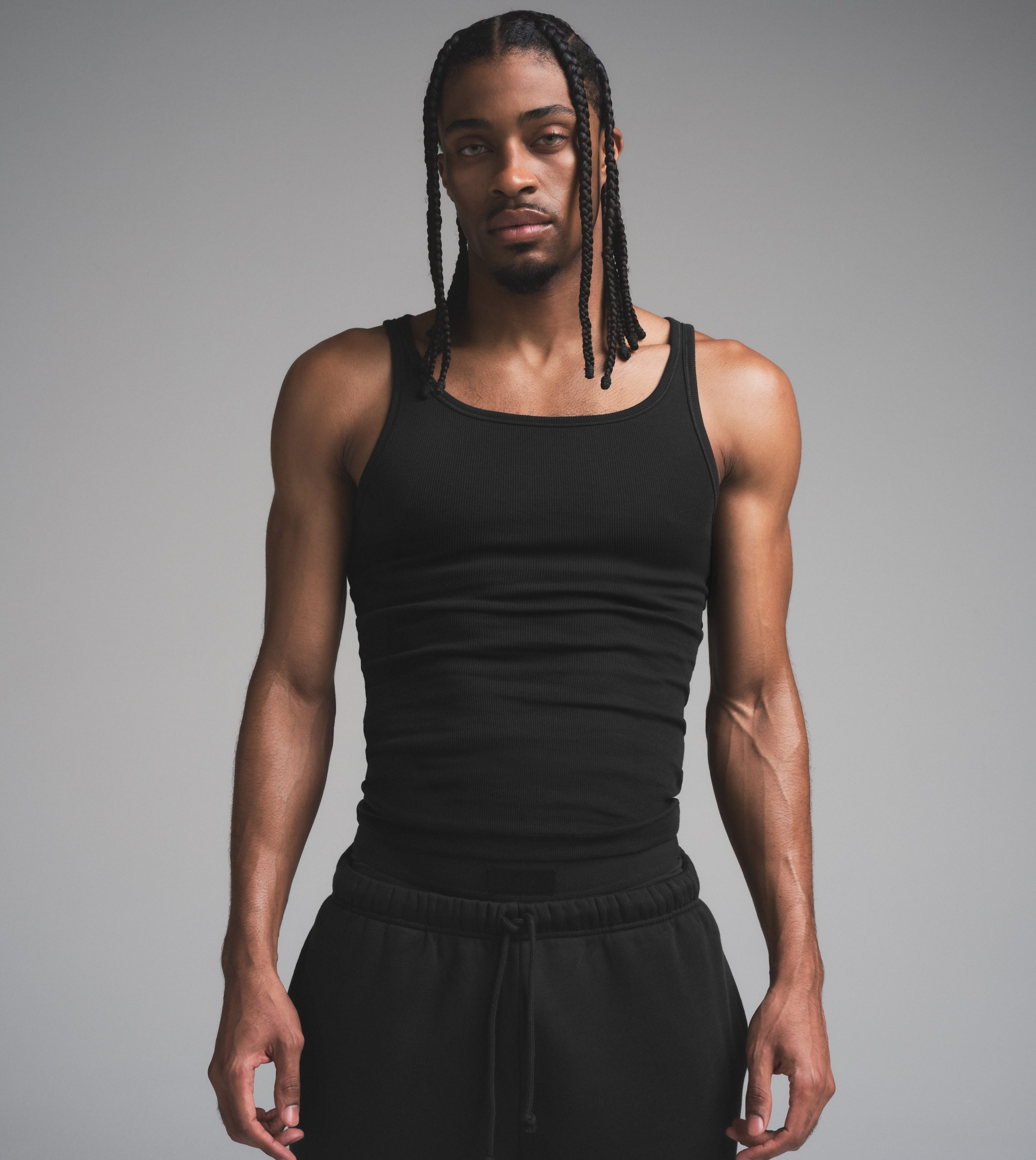 SKIMS COTTON MENS RIB TANK 3-PACK | ONYX - Image 4