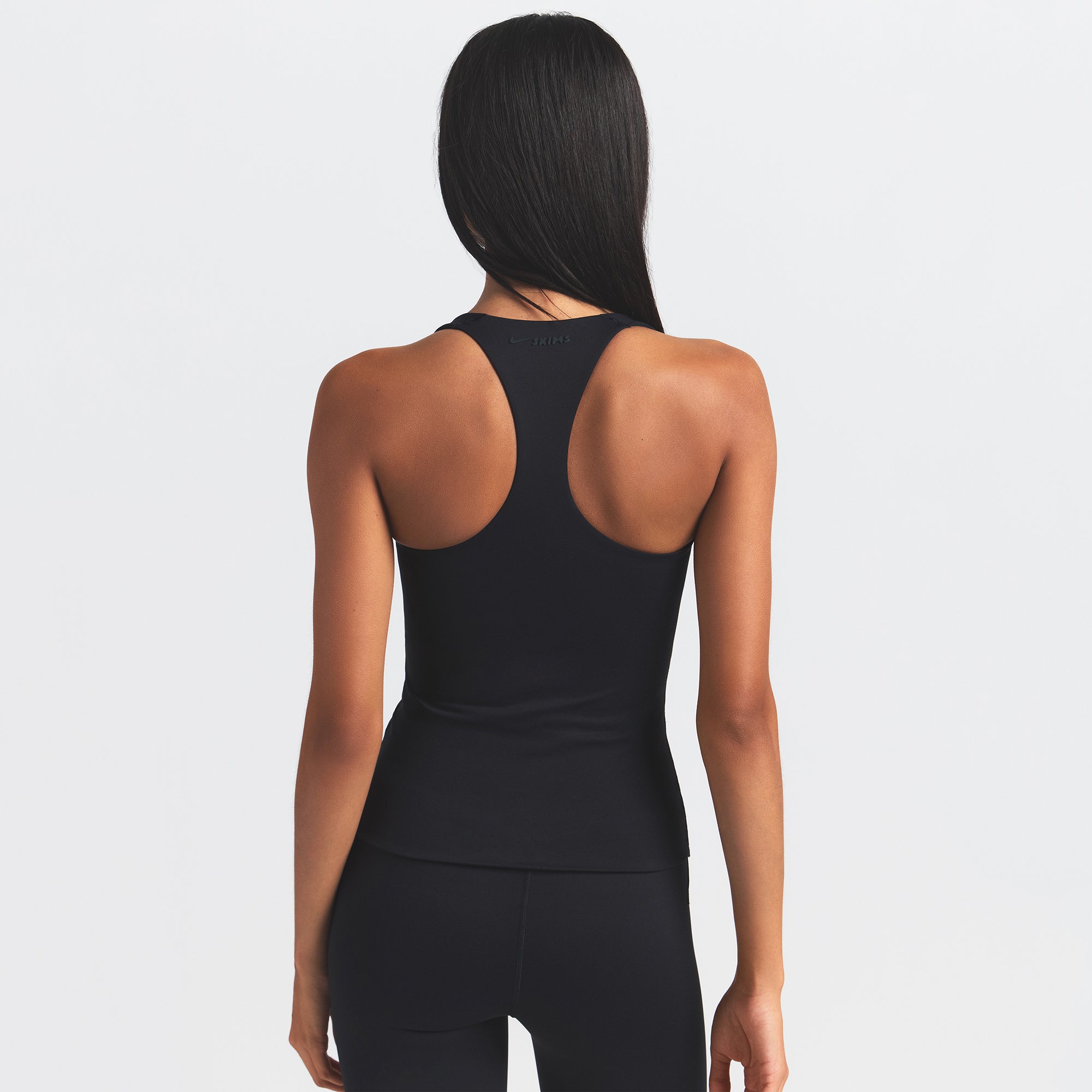 NikeSKIMS MATTE RACERBACK TANK | OBSIDIAN - Image 4
