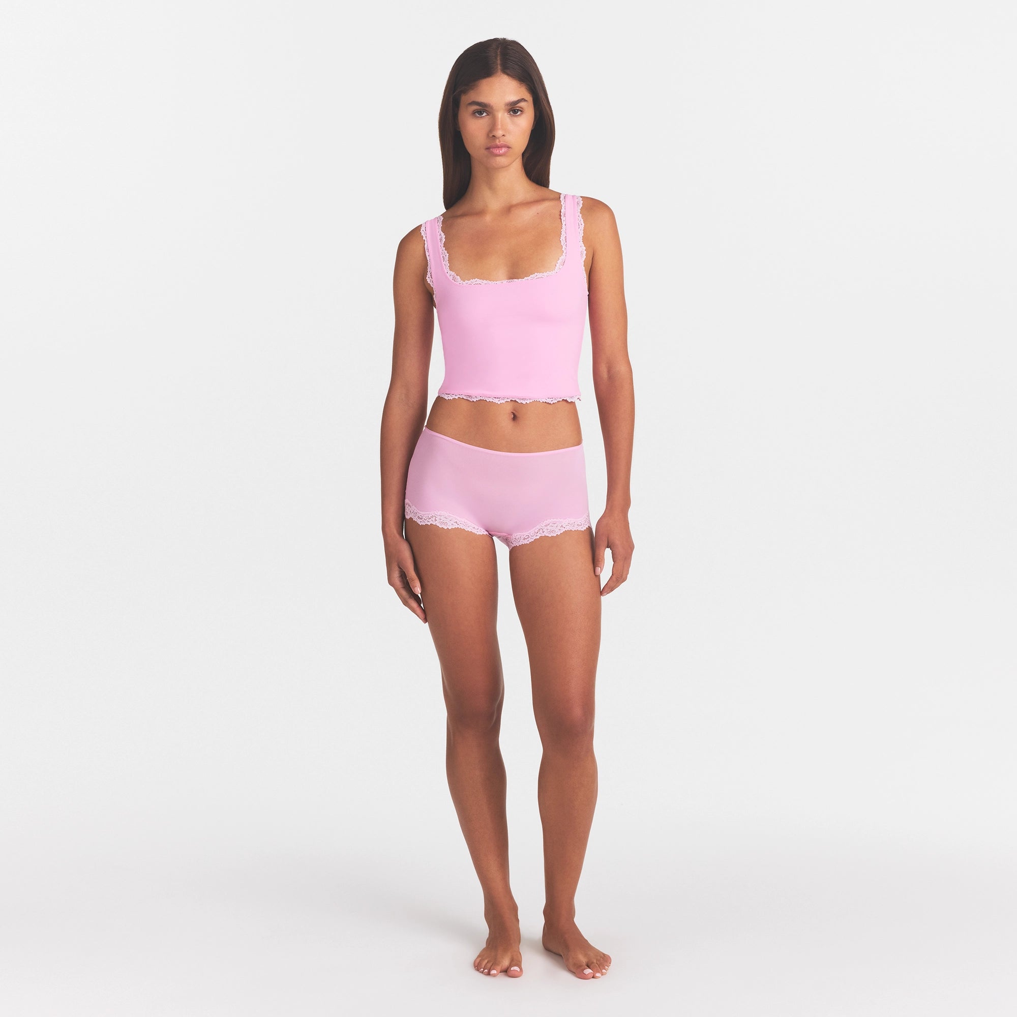 FITS EVERYBODY LACE TANK | BUBBLE GUM TONAL - Image 2