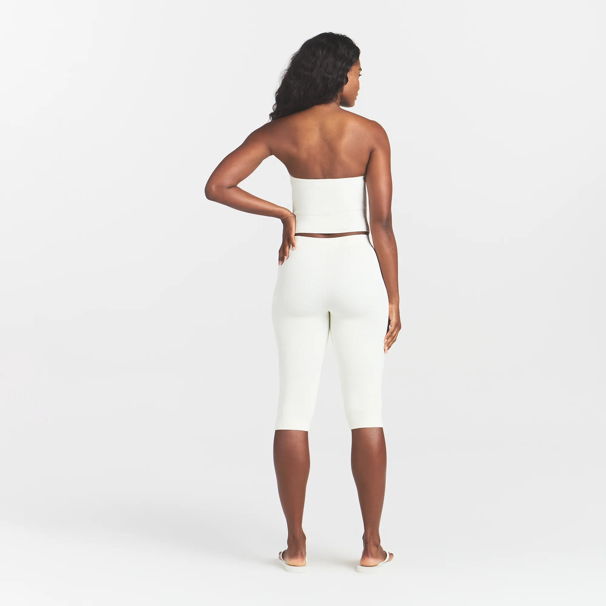 REFINED KNIT TUBE TOP | EGRET - Image 4