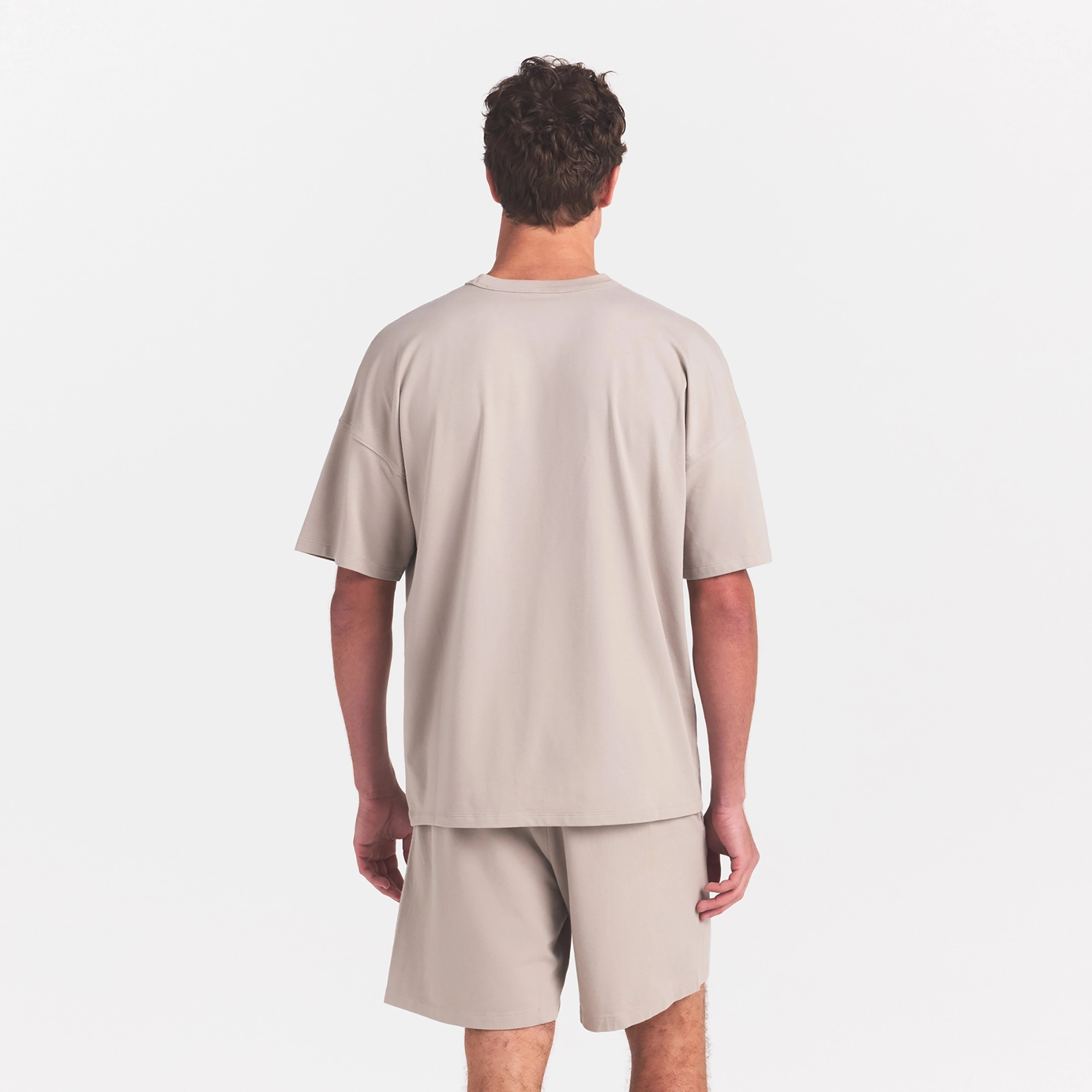 JERSEY LOUNGE MENS OVERSIZED T-SHIRT | LINEN - Image 4