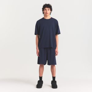 JERSEY LOUNGE MENS OVERSIZED T-SHIRT | NAVY