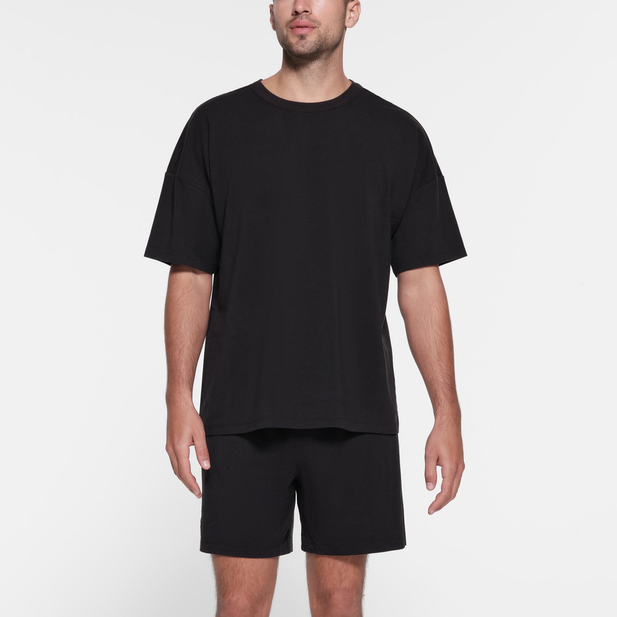 JERSEY LOUNGE MENS OVERSIZED T-SHIRT | OBSIDIAN - Image 2
