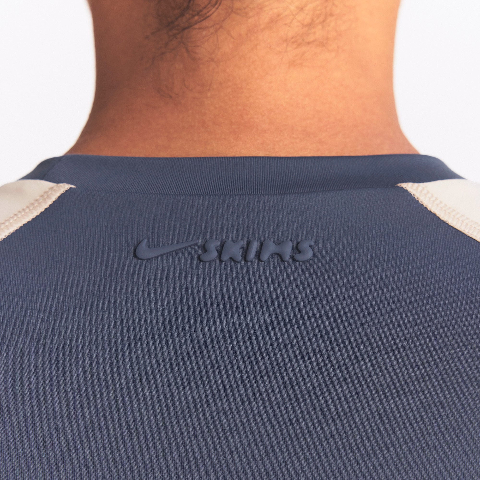 NikeSKIMS MATTE SHINE MIX CROPPED BABY T-SHIRT | DEEP ROYAL AND STONE - Image 5