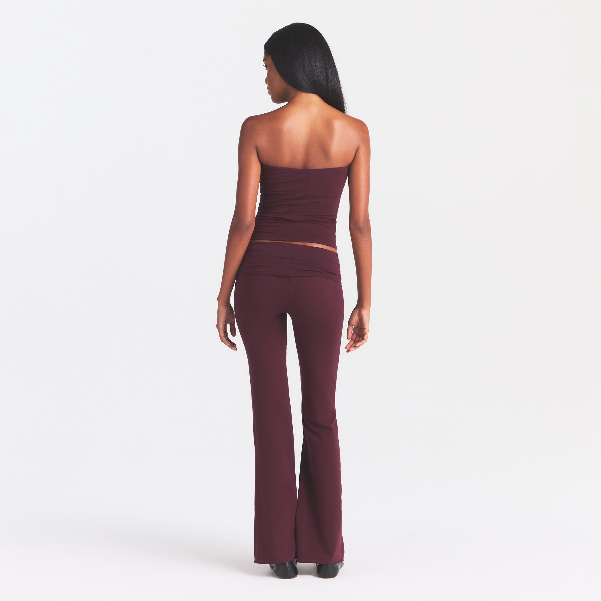 COTTON JERSEY TUBE TOP | CURRANT - Image 4