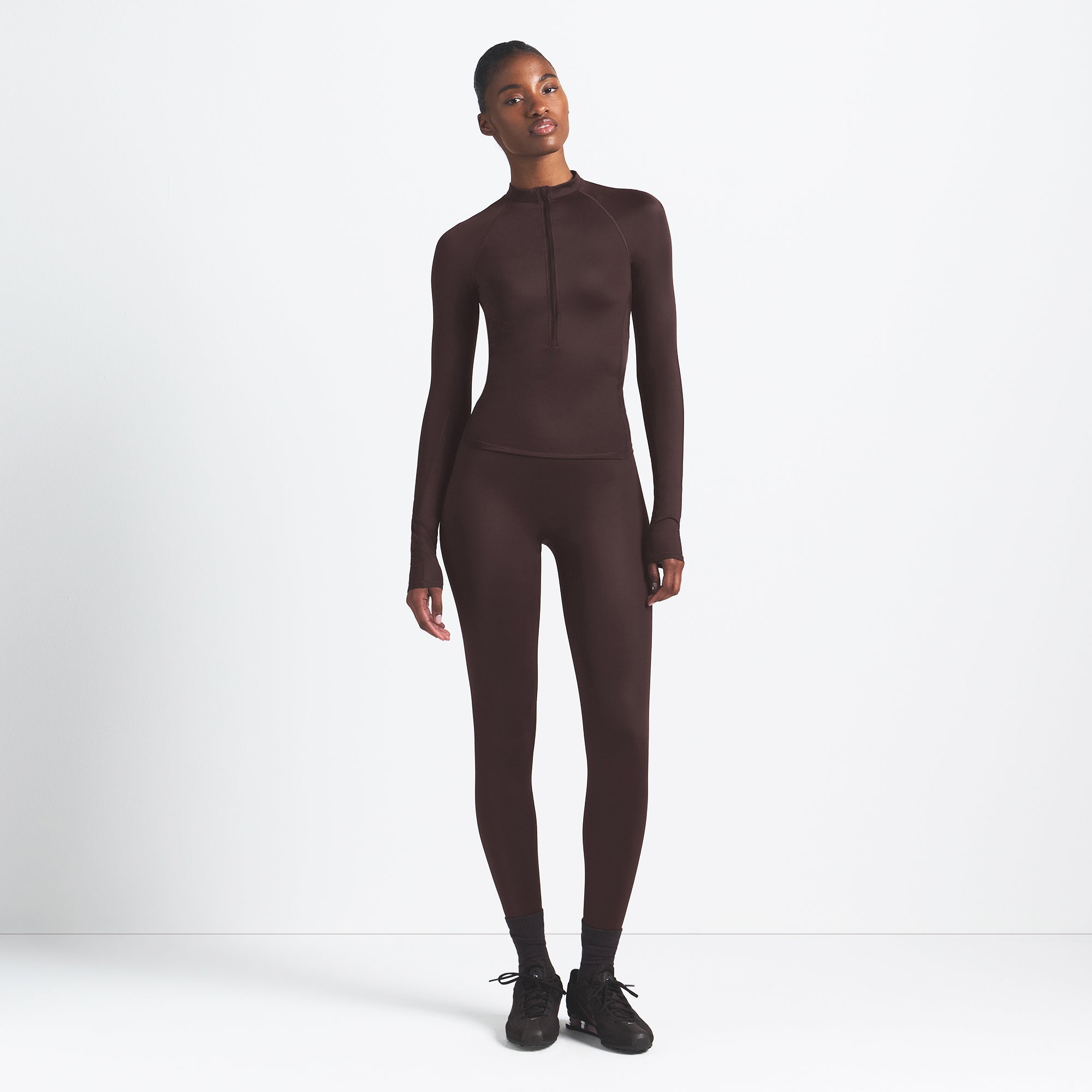 NikeSKIMS SHINE LONG SLEEVE HALF ZIP | PHOENIX - Image 2