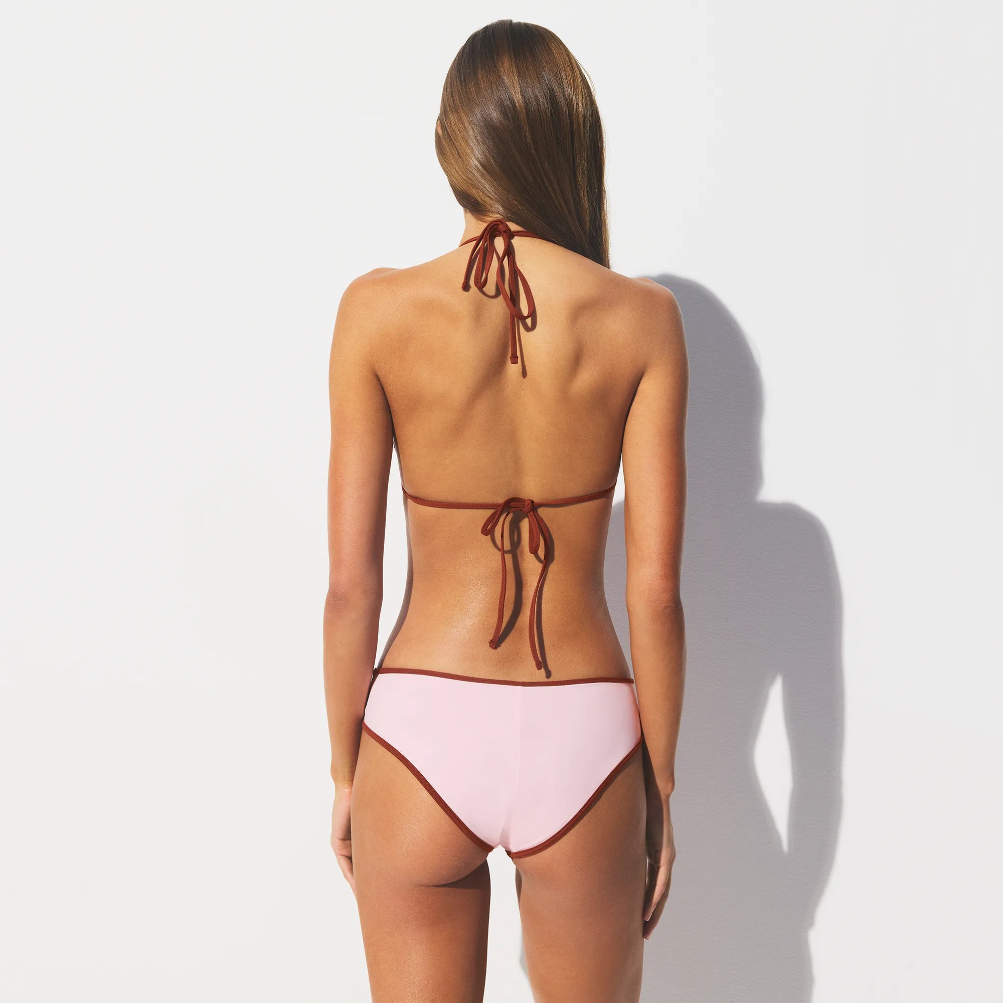 SIGNATURE SWIM TRIANGLE BIKINI TOP | CHERRY BLOSSOM CONTRAST - Image 5