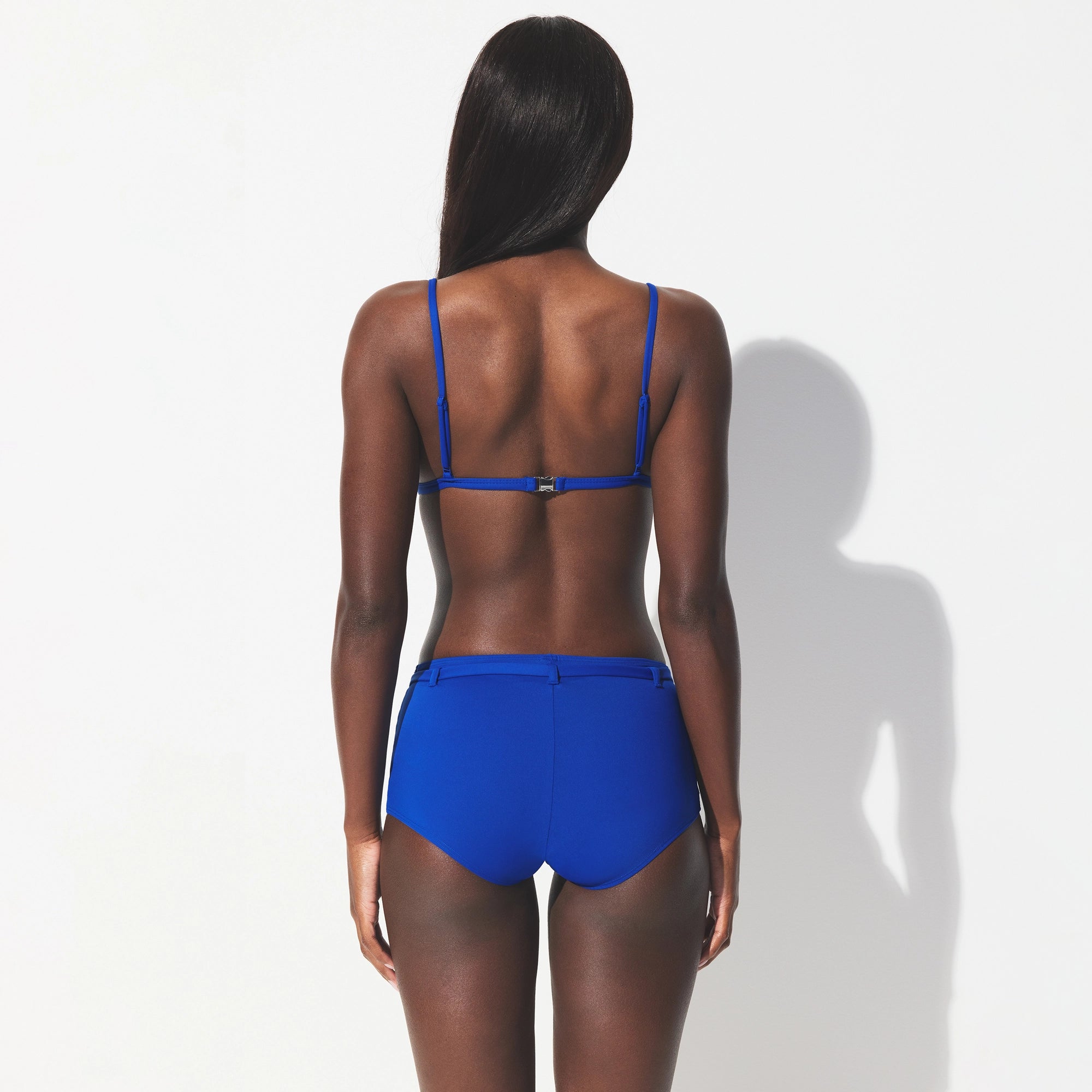 ICONIC SWIM TRIANGLE BIKINI TOP | COBALT - Image 4