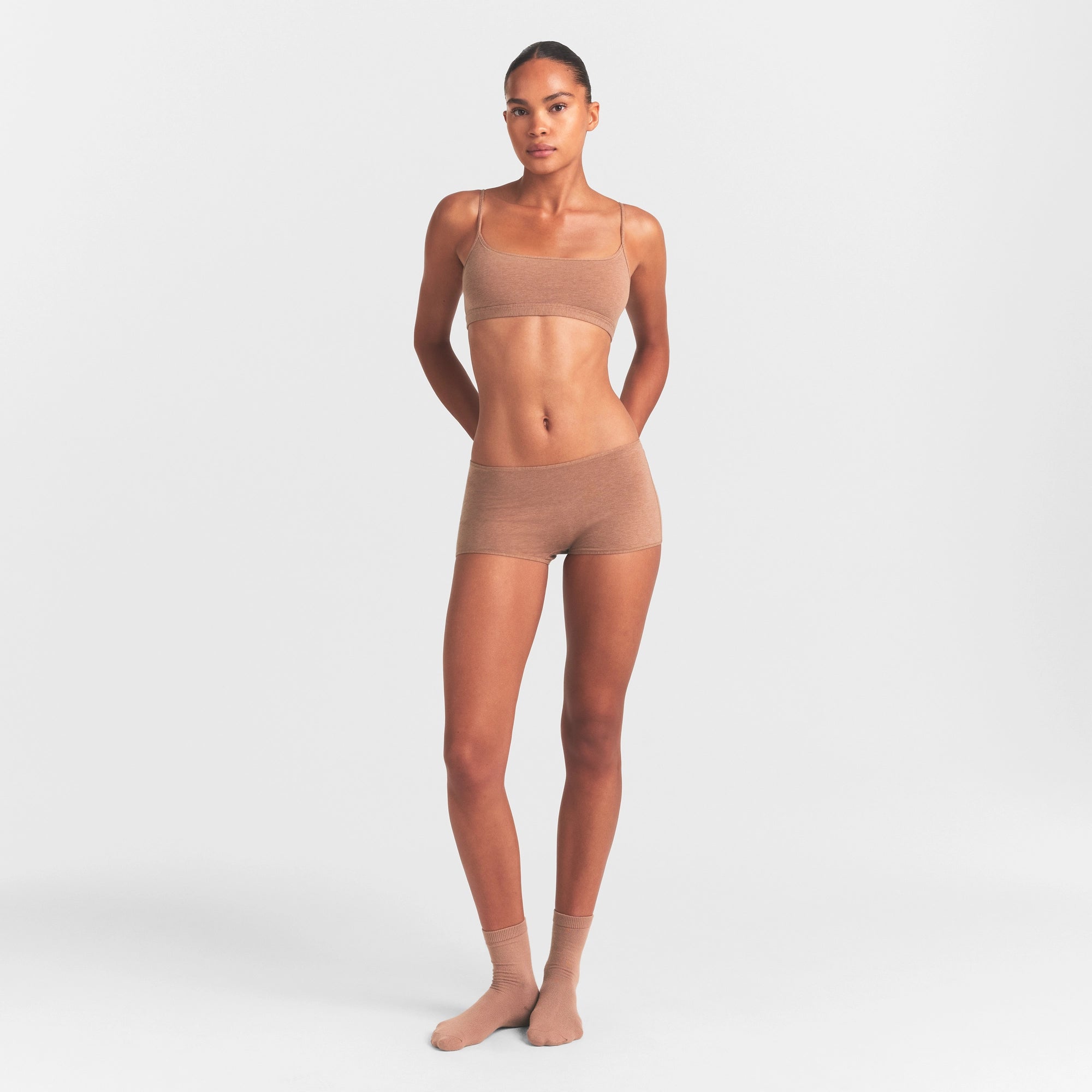 EVERYDAY COTTON BOY SHORT | SIENNA HEATHER - Image 2