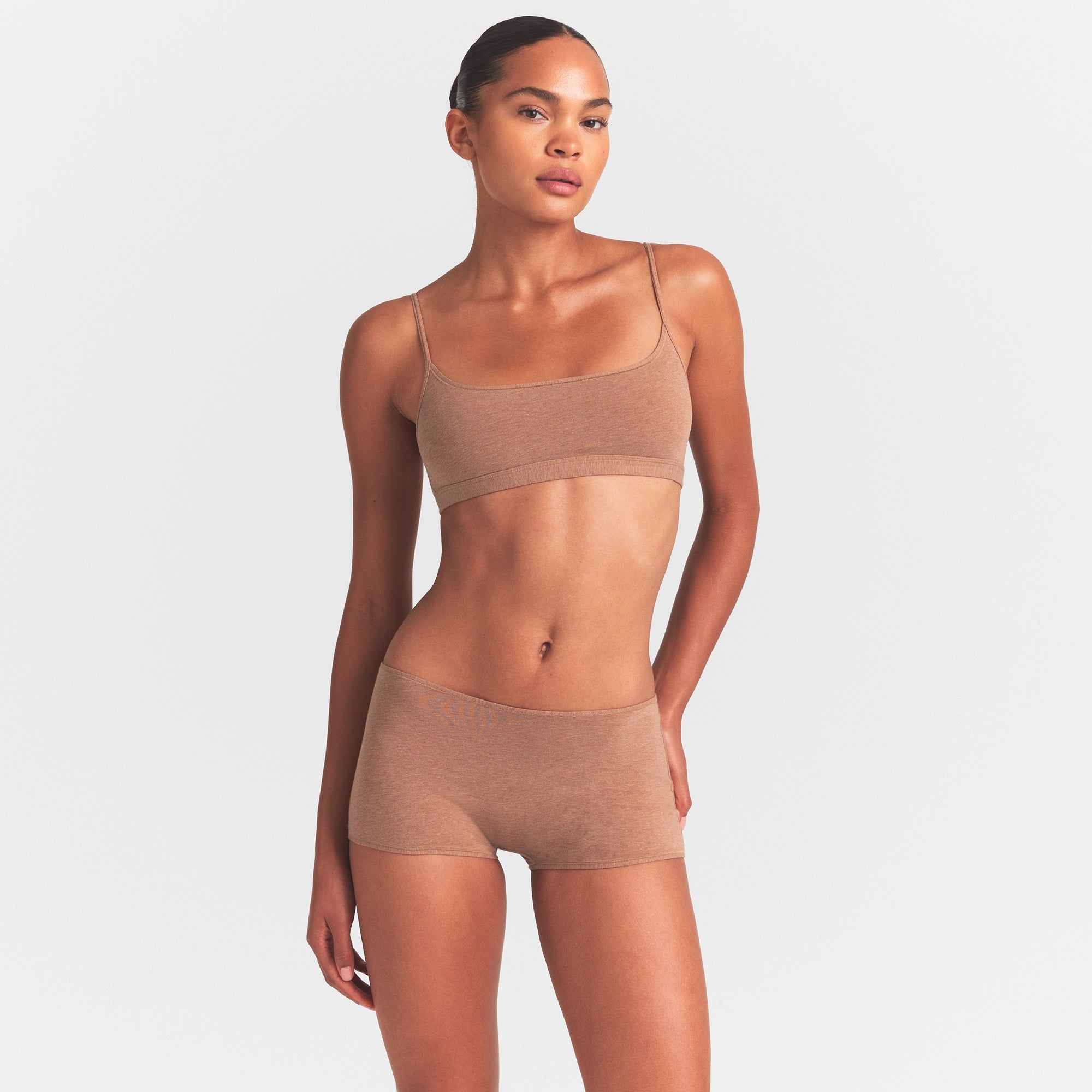 EVERYDAY COTTON BOY SHORT | SIENNA HEATHER - Image 4