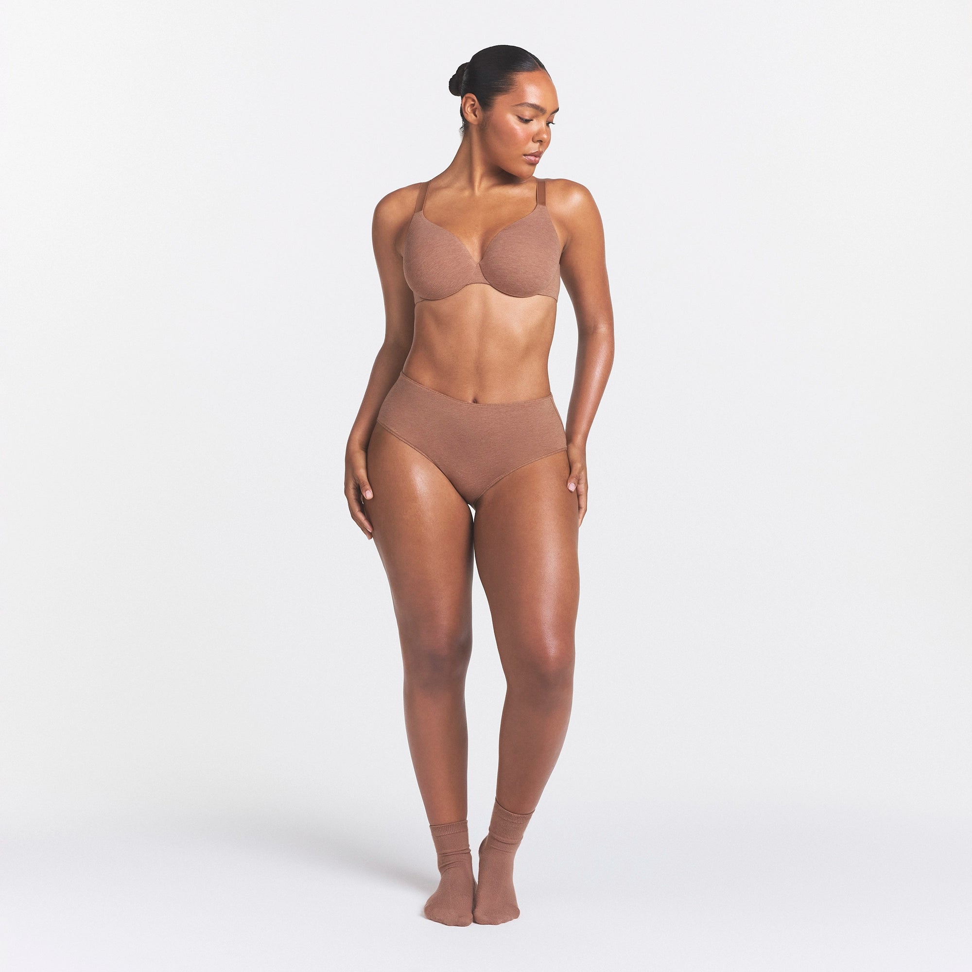 EVERYDAY COTTON BRIEF | SIENNA HEATHER - Image 2