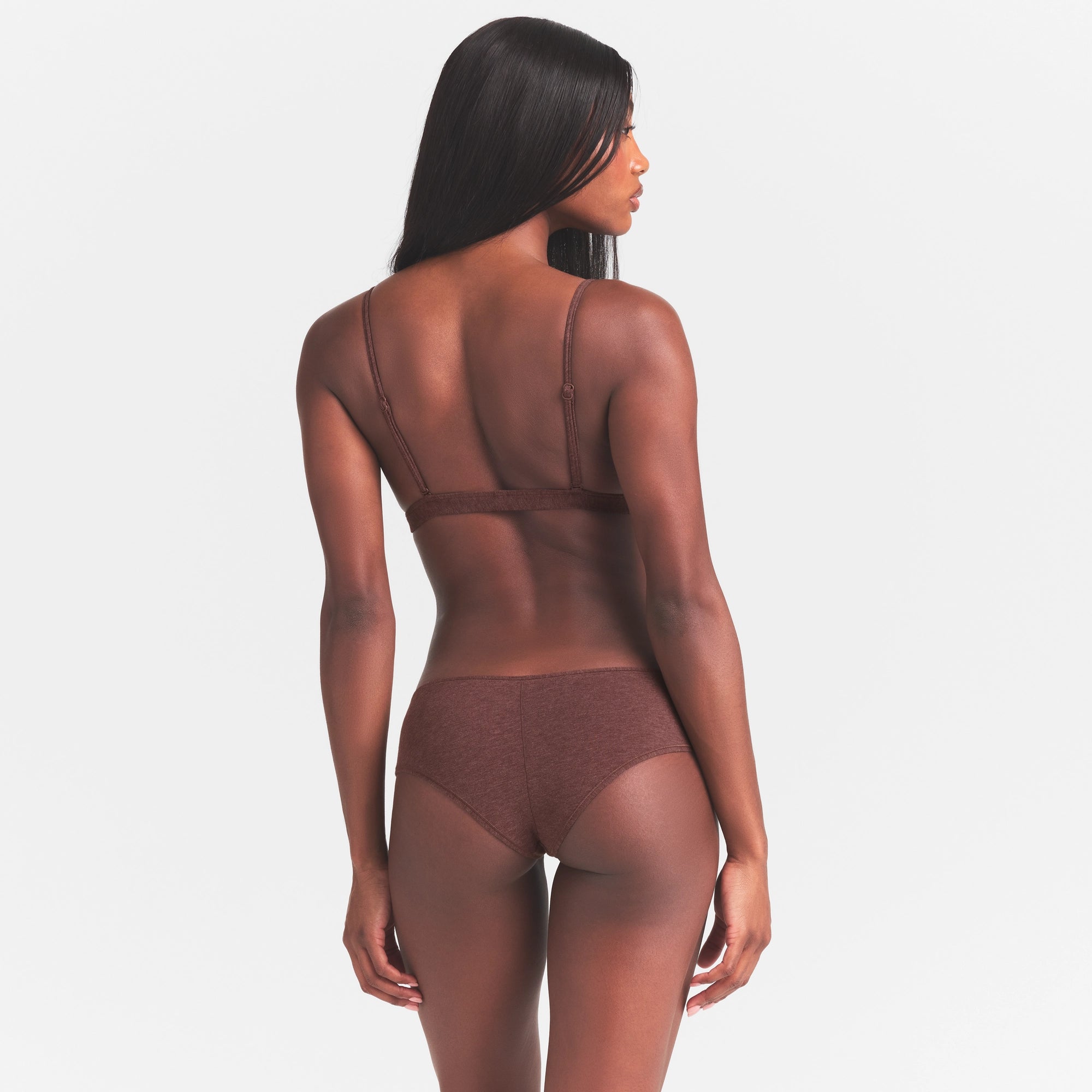 EVERYDAY COTTON HIPSTER | COCOA HEATHER - Image 5
