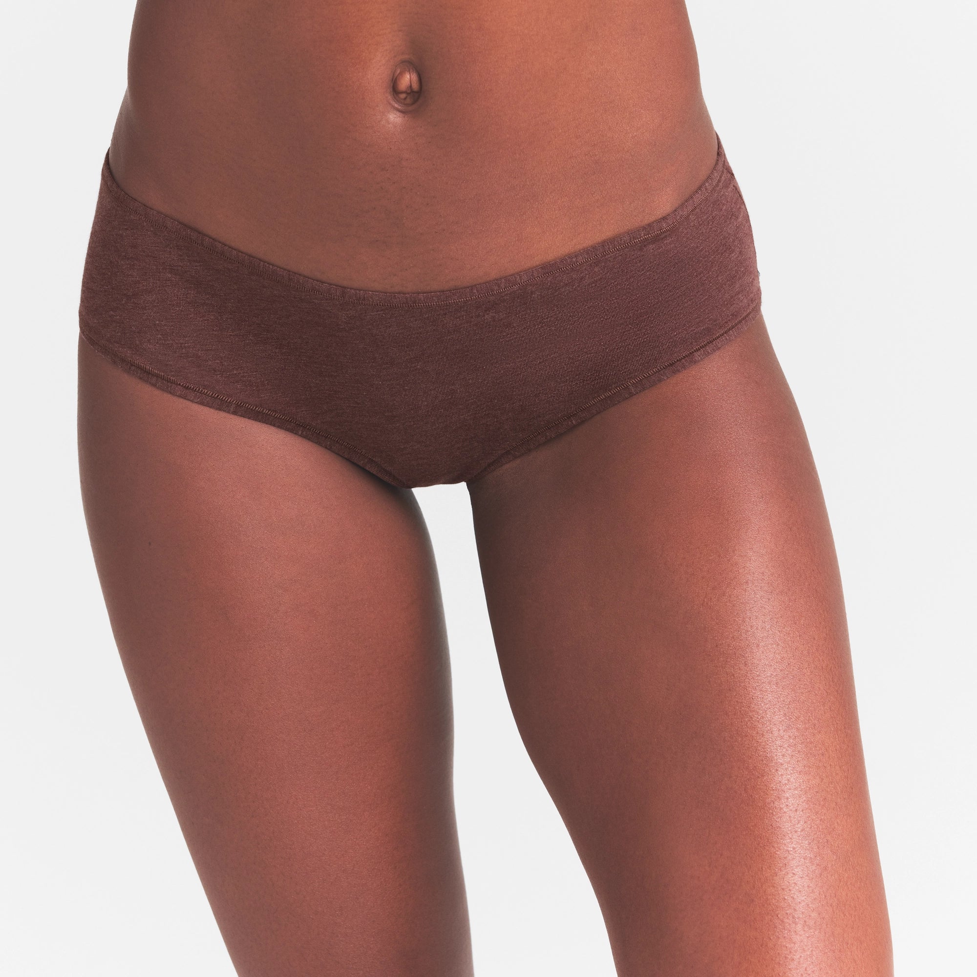 EVERYDAY COTTON HIPSTER | COCOA HEATHER - Image 3