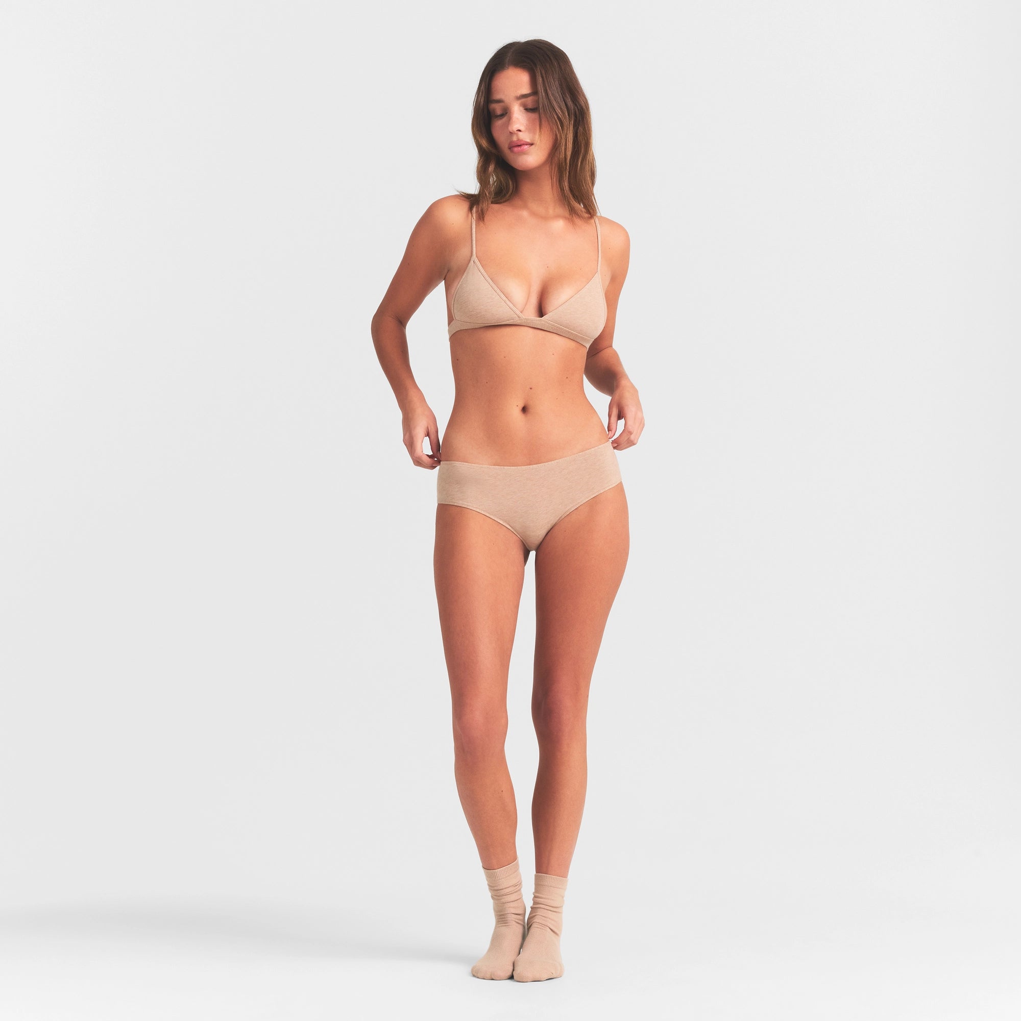 EVERYDAY COTTON HIPSTER | CLAY HEATHER - Image 2