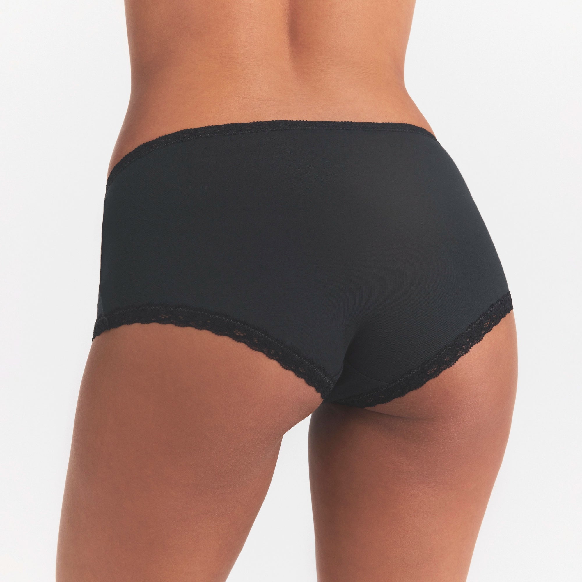 LIGHTWEIGHT COTTON LACE HIPSTER | SOOT TONAL - Image 4