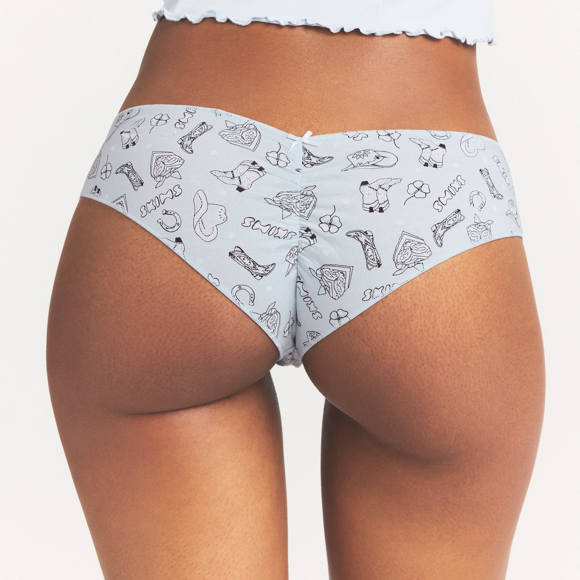 LIGHTWEIGHT COTTON RUCHED BACK HIPSTER 10-PACK | DAINTY FLORAL MULTI - Image 6
