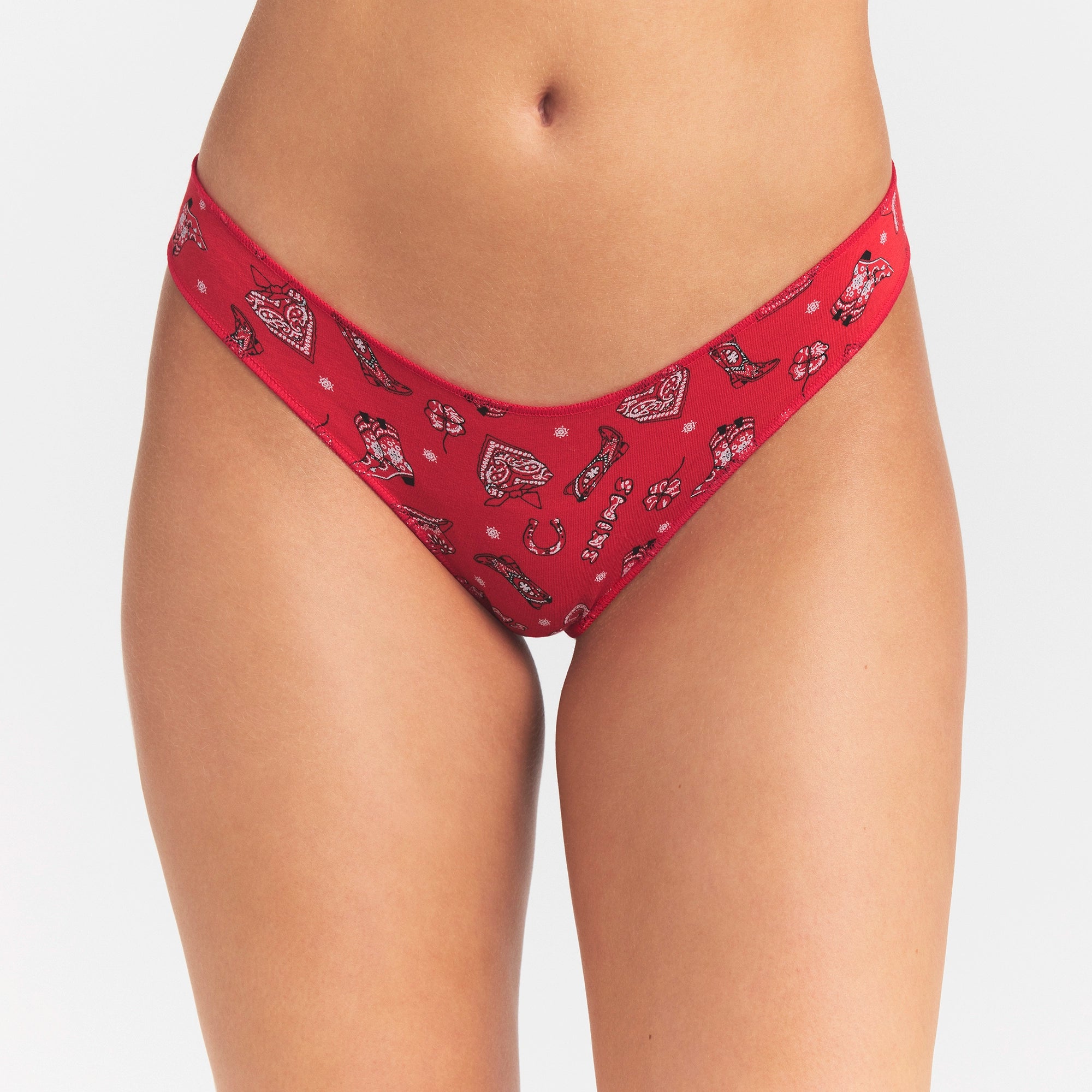 LIGHTWEIGHT COTTON THONG 10-PACK | DAINTY FLORAL MULTI - Image 8