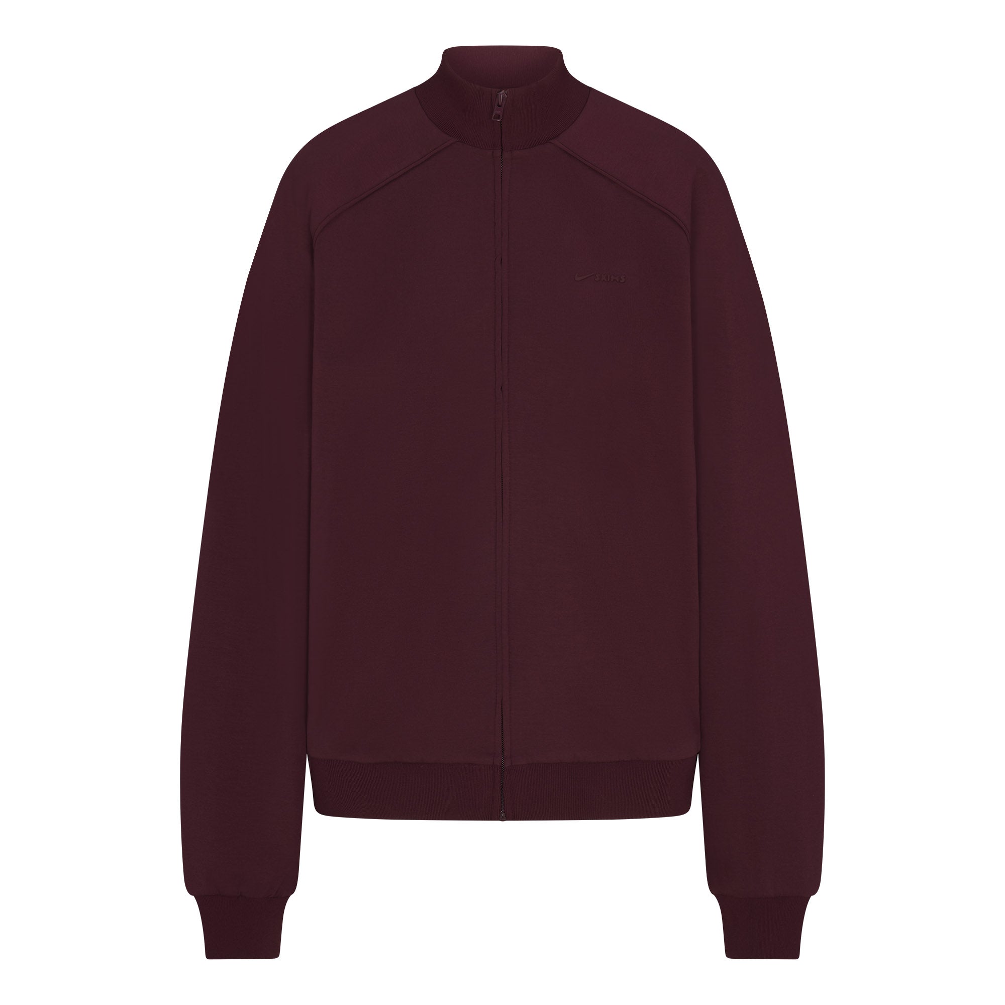 NikeSKIMS MATTE TRICOT OVERSIZED TRACK JACKET | CURRANT