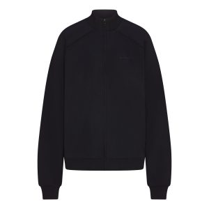 NikeSKIMS MATTE TRICOT OVERSIZED TRACK JACKET | OBSIDIAN